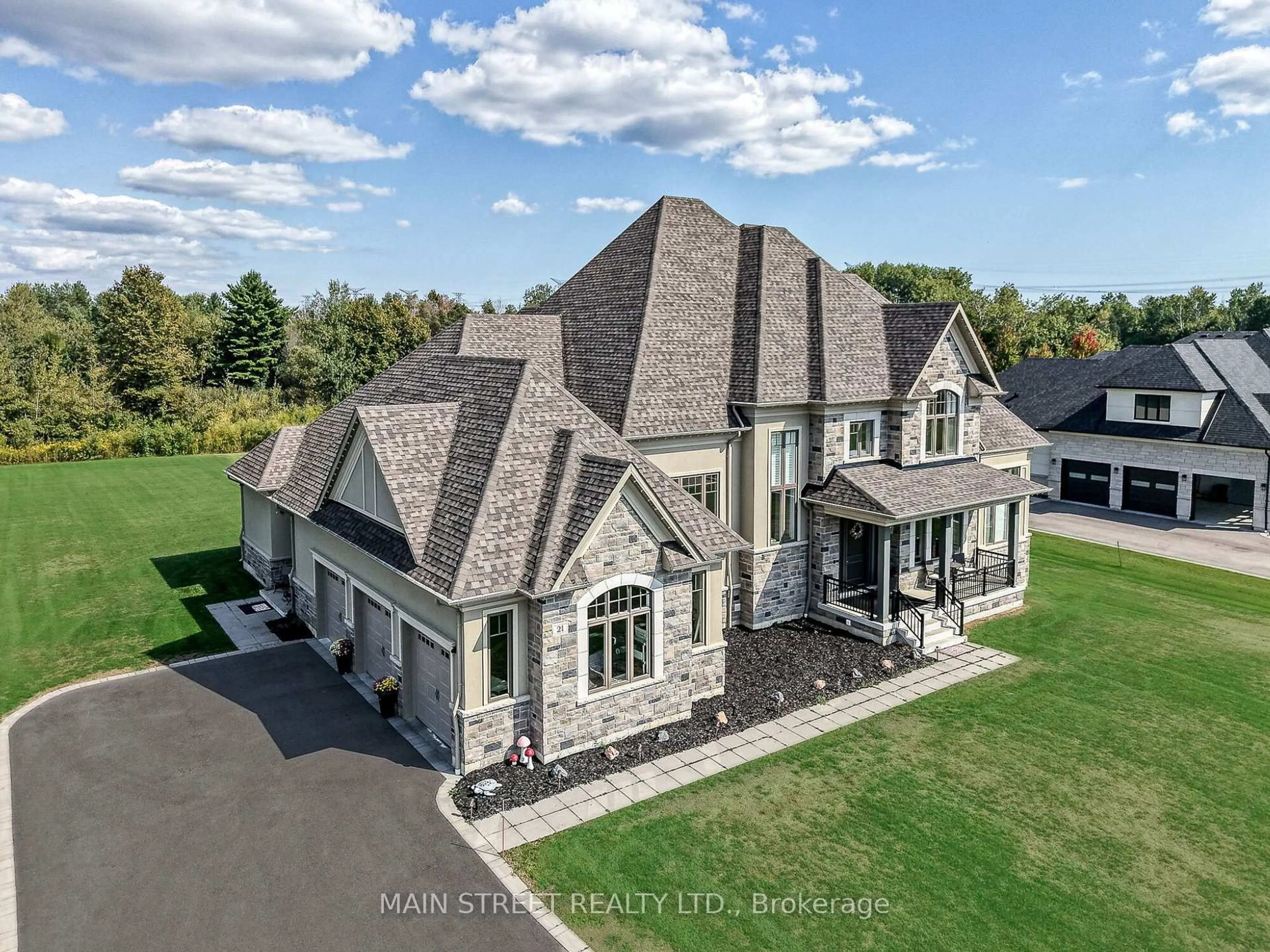 A pic from outside/outdoor area/front of a property/back of a property/a pic from drone, unknown for 21 Dexshire Dr, Ajax Ontario L1Z 0T8