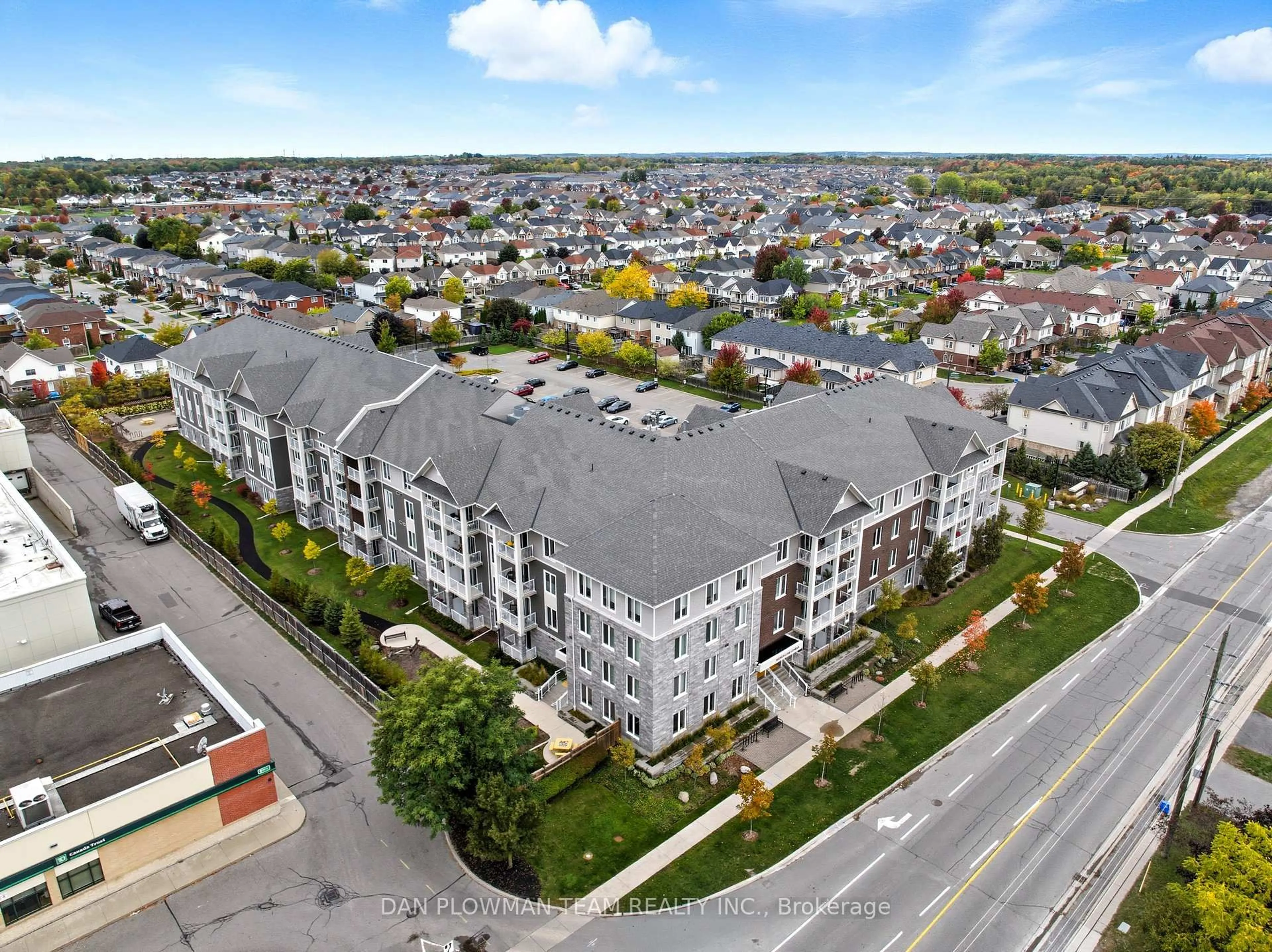 A pic from outside/outdoor area/front of a property/back of a property/a pic from drone, unknown for 290 Liberty St #217, Clarington Ontario L1C 0V5