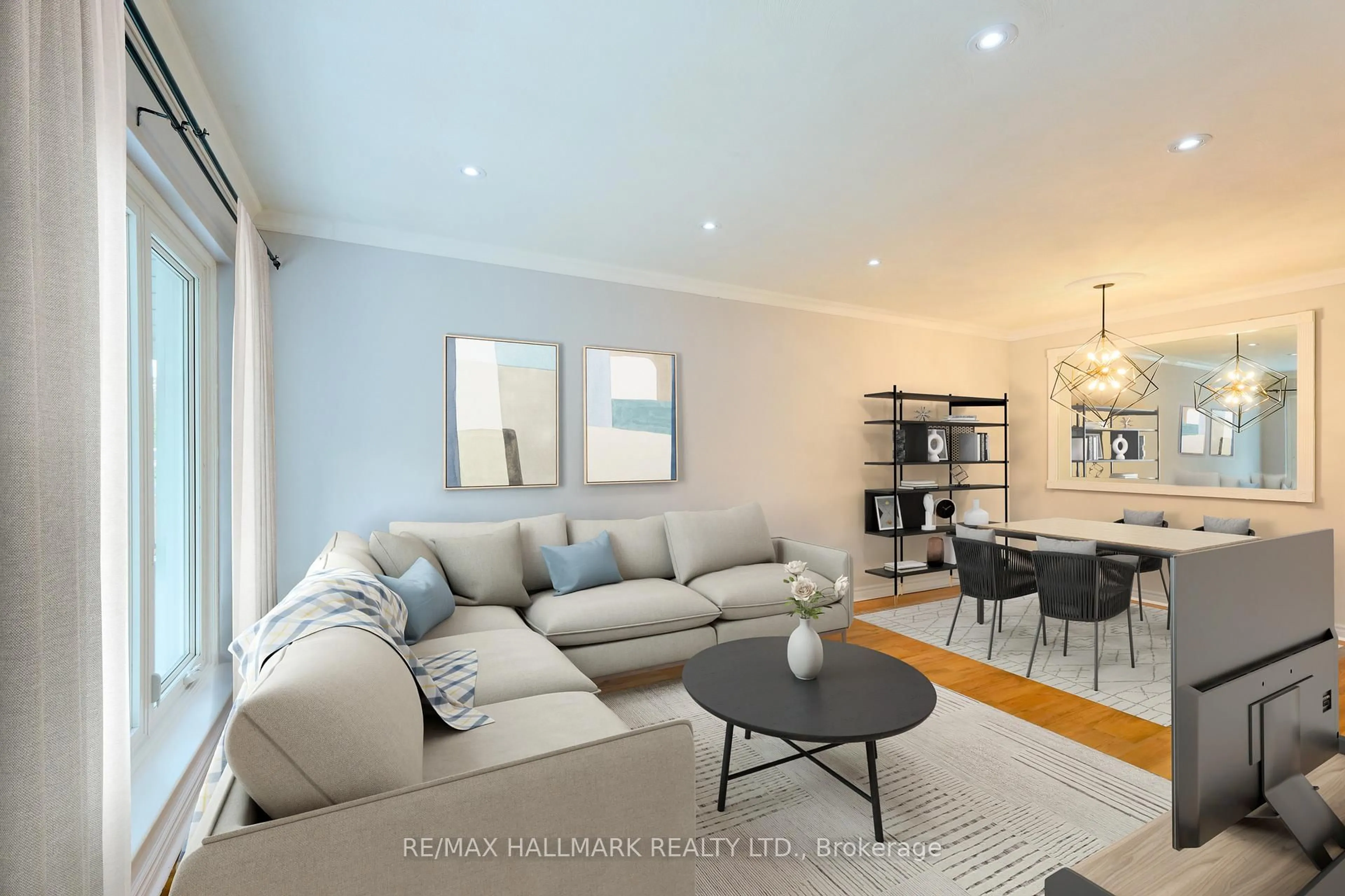 Living room with furniture, unknown for 67 Trinnell Blvd, Toronto Ontario M1L 1S6