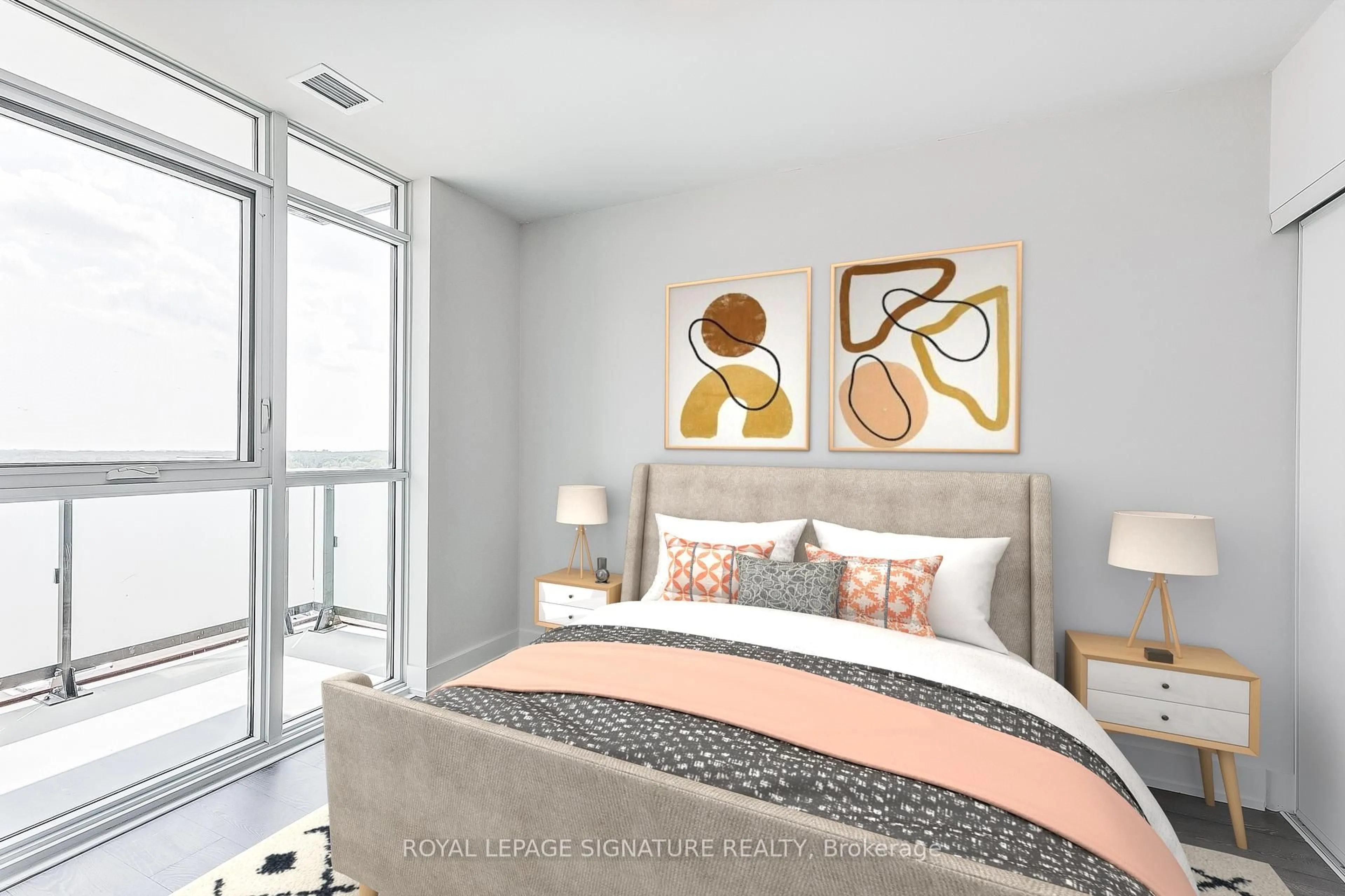 Bedroom with bed, unknown for 2550 Simcoe St #716, Oshawa Ontario L1L 0R5