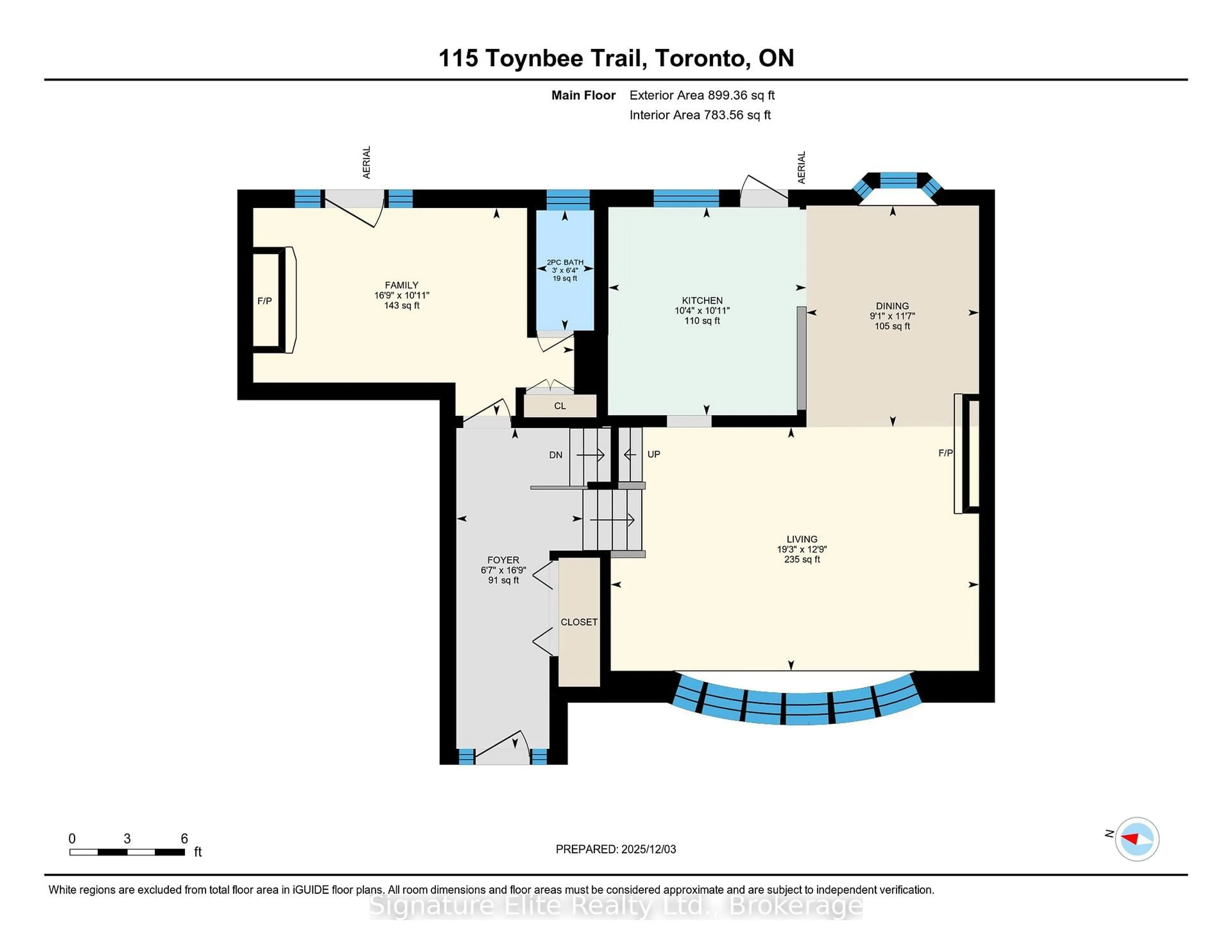 Floor plan for 115 Toynbee Tr, Toronto Ontario M1E 1G5