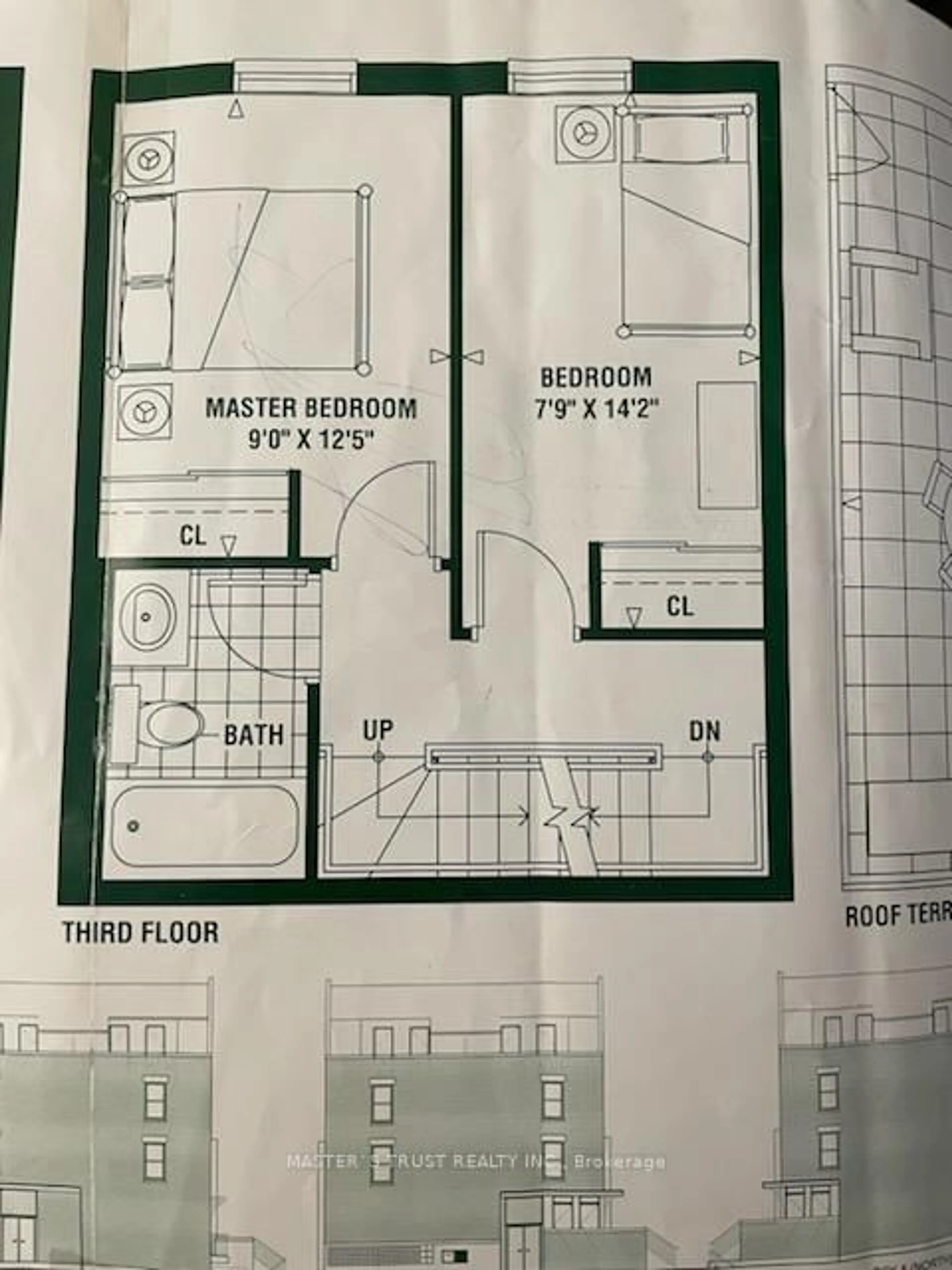 Floor plan for 74 Munro St #Unit4, Toronto Ontario M4M 2S9