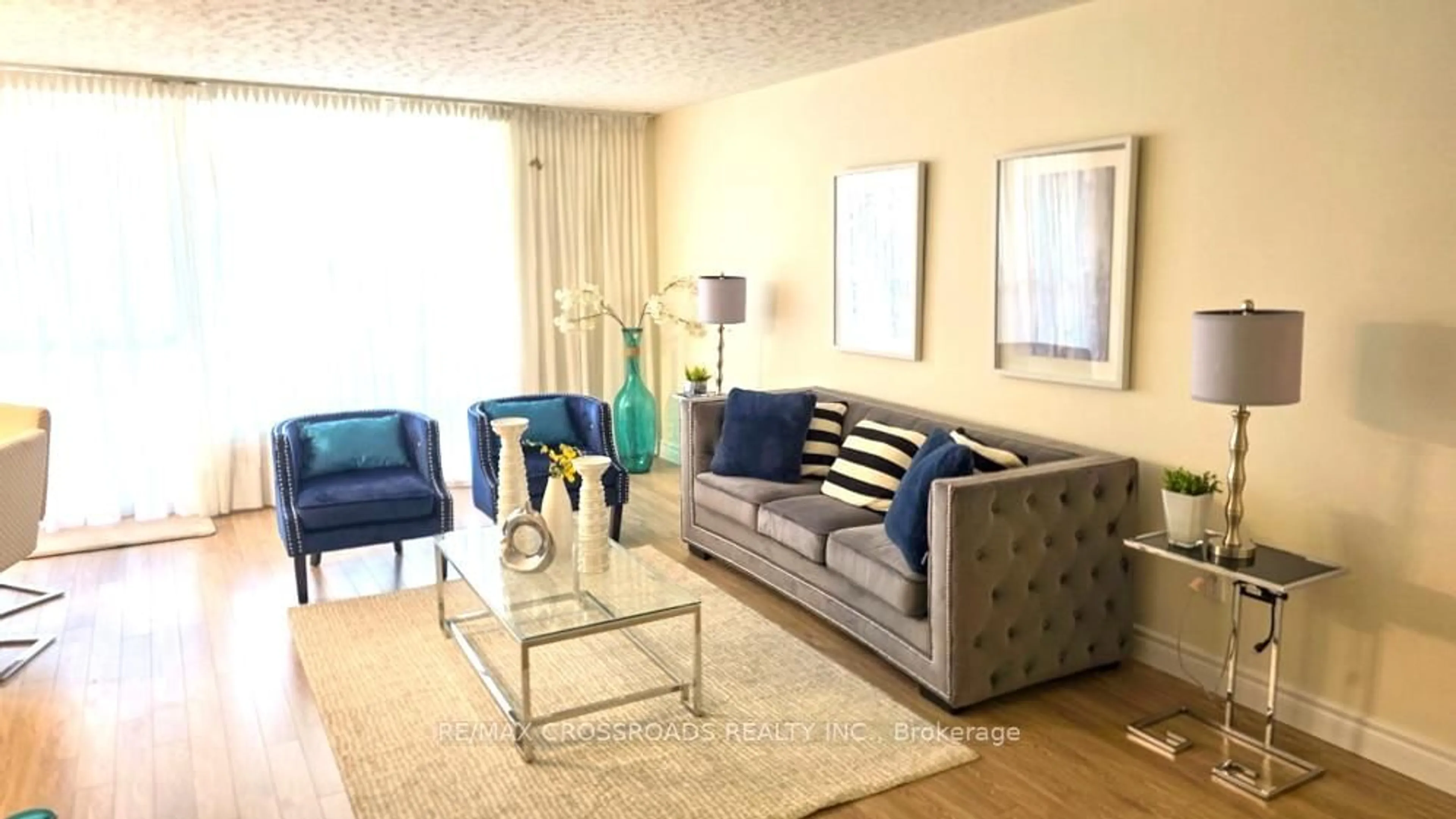 Living room with furniture, unknown for 5 Massey Sq #2311, Toronto Ontario M4C 5L6