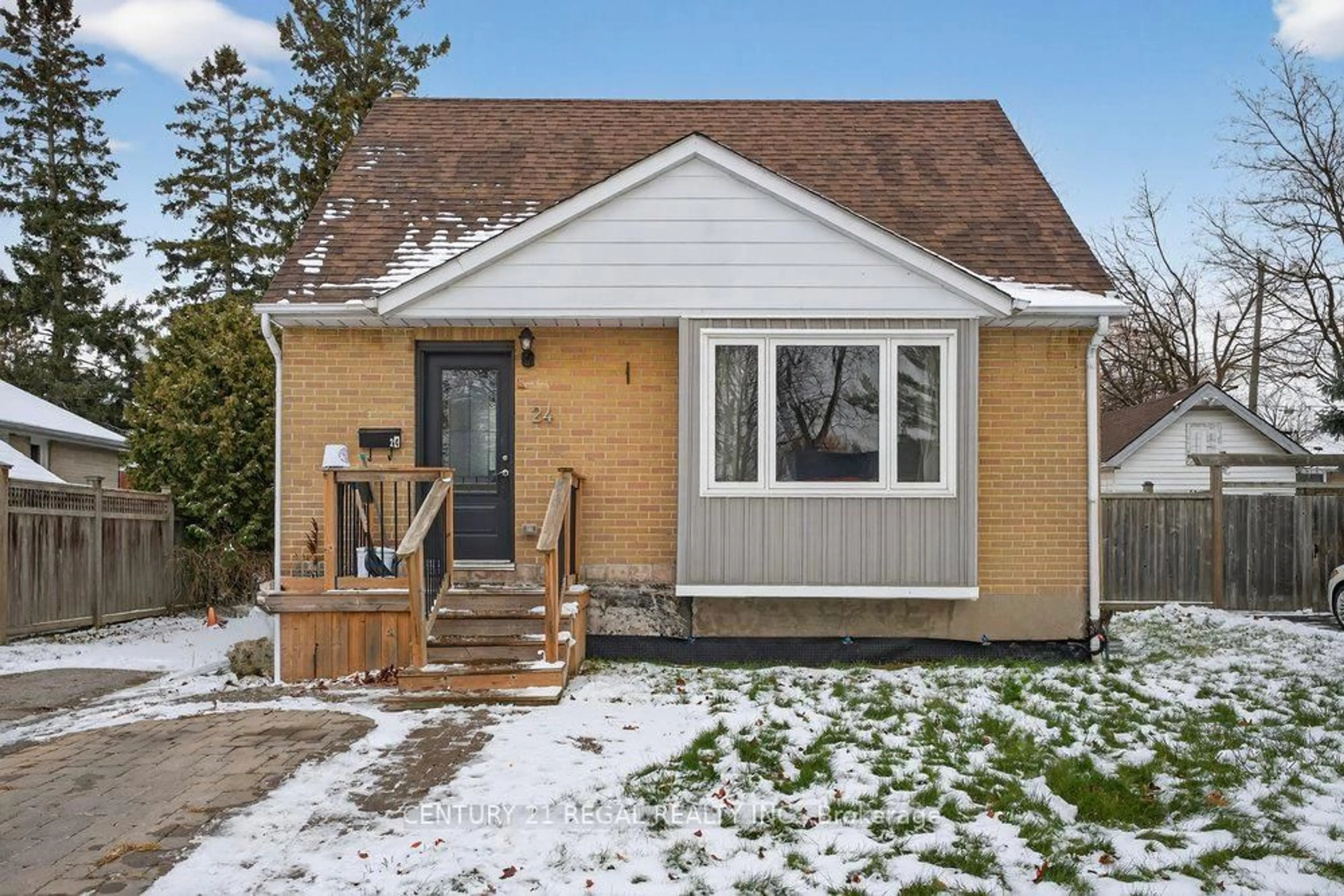 Home with vinyl exterior material, street for 24 Roosevelt Ave, Ajax Ontario L1S 2L2