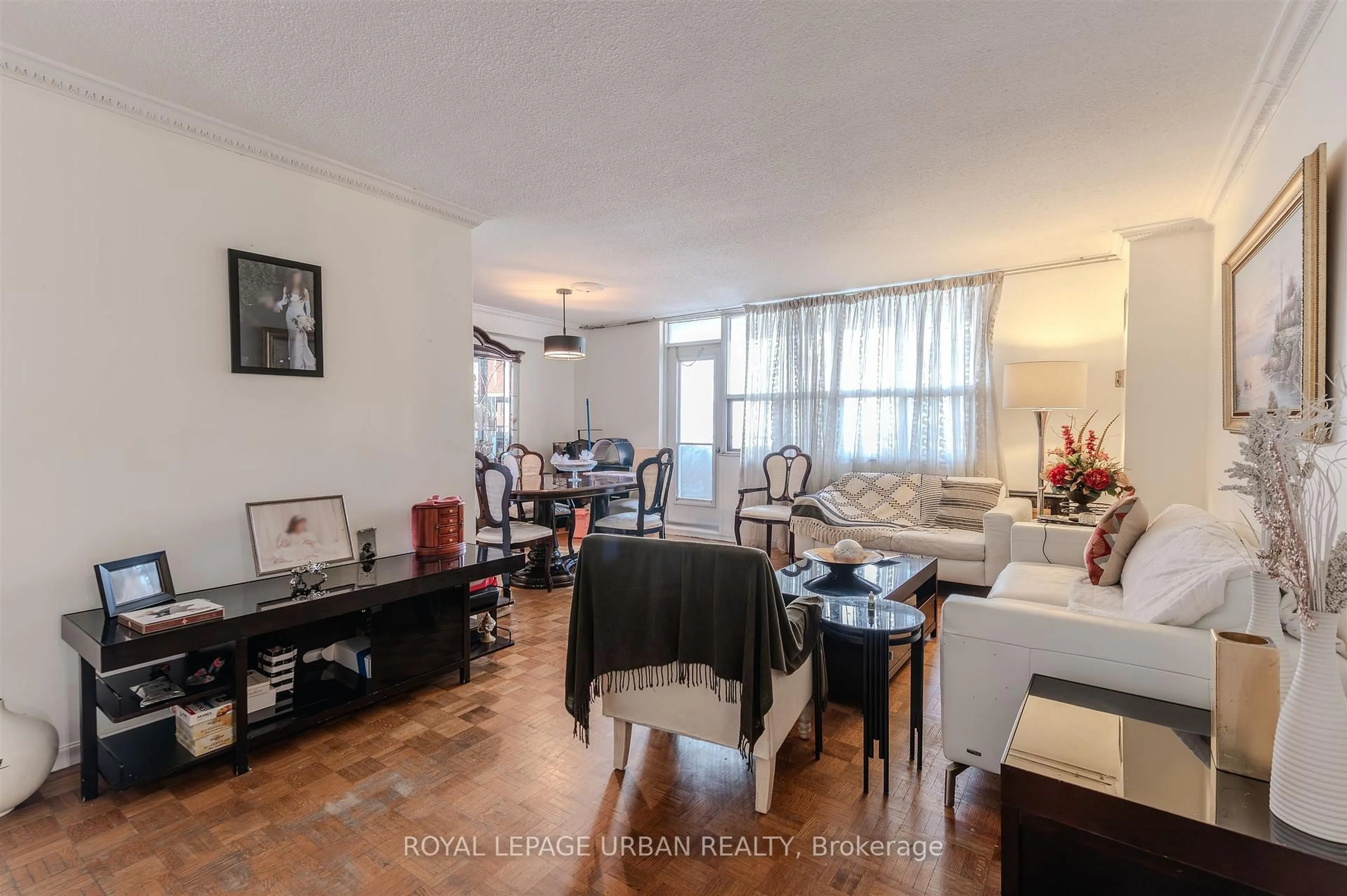 Living room with furniture, unknown for 1135 Logan Ave #806, Toronto Ontario M4K 3Y2