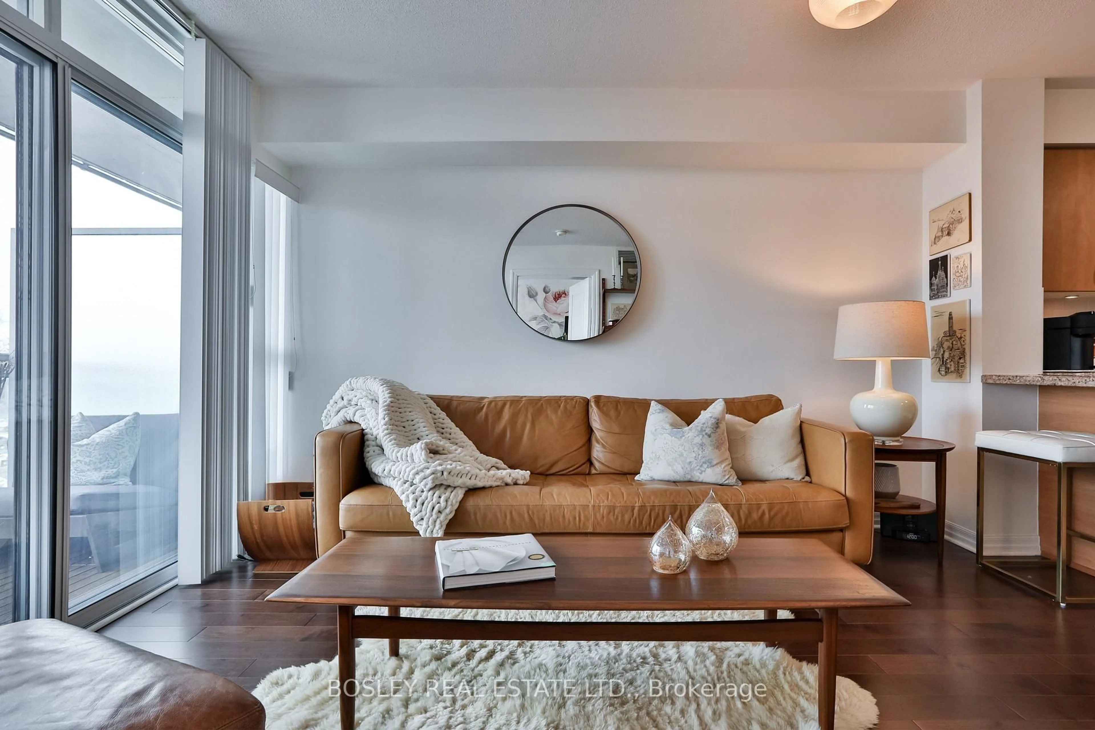 Living room with furniture, unknown for 1600 Charles St #509, Whitby Ontario L1N 0G4