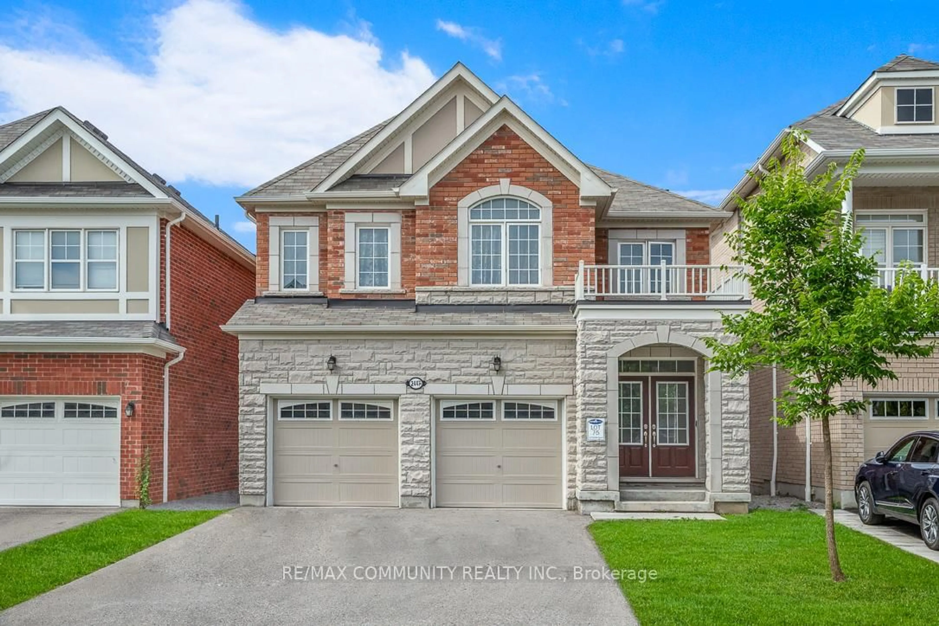 Home with brick exterior material, street for 2447 Moonlight Cres, Pickering Ontario L1V 2P8