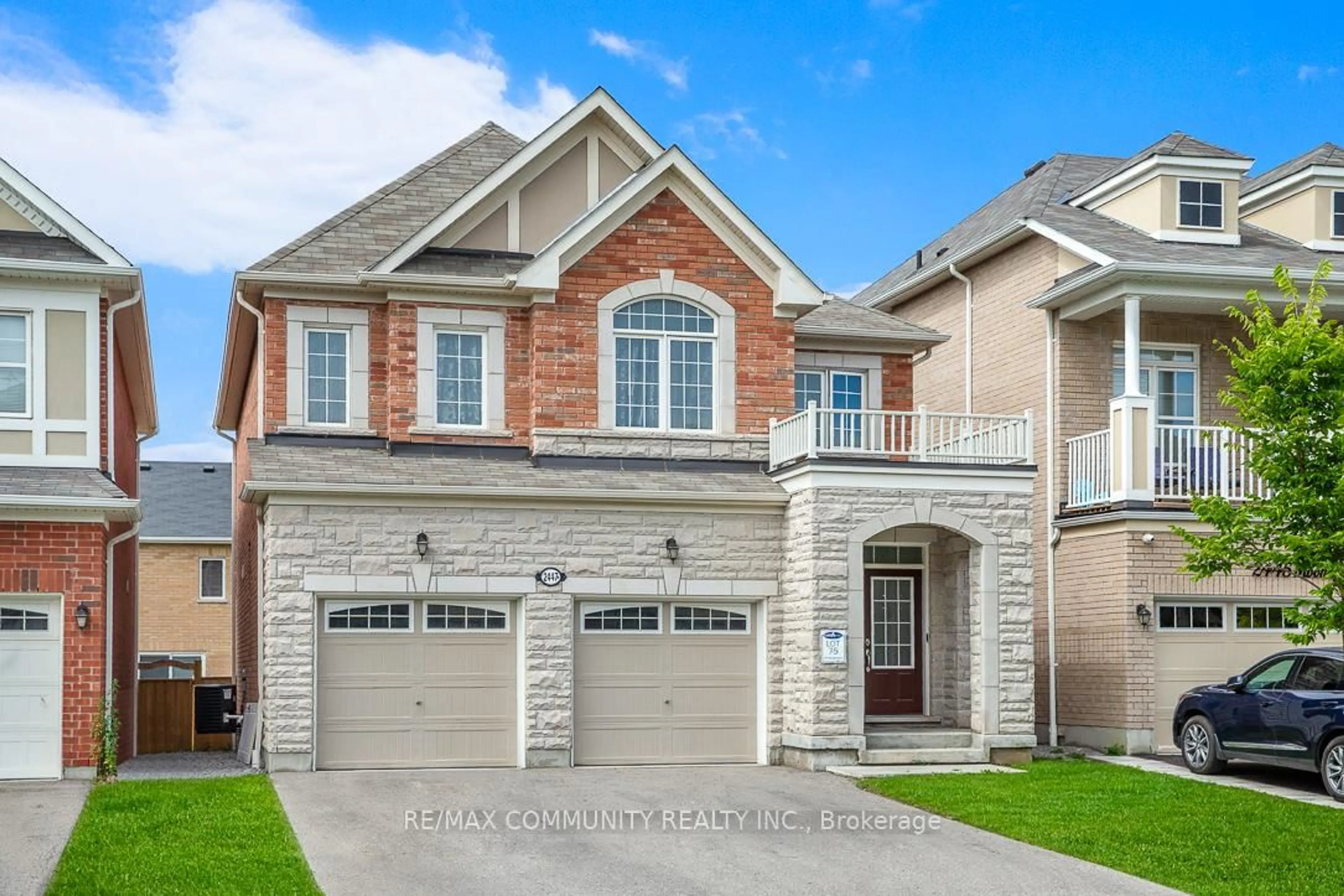 Home with brick exterior material, street for 2447 Moonlight Cres, Pickering Ontario L1V 2P8