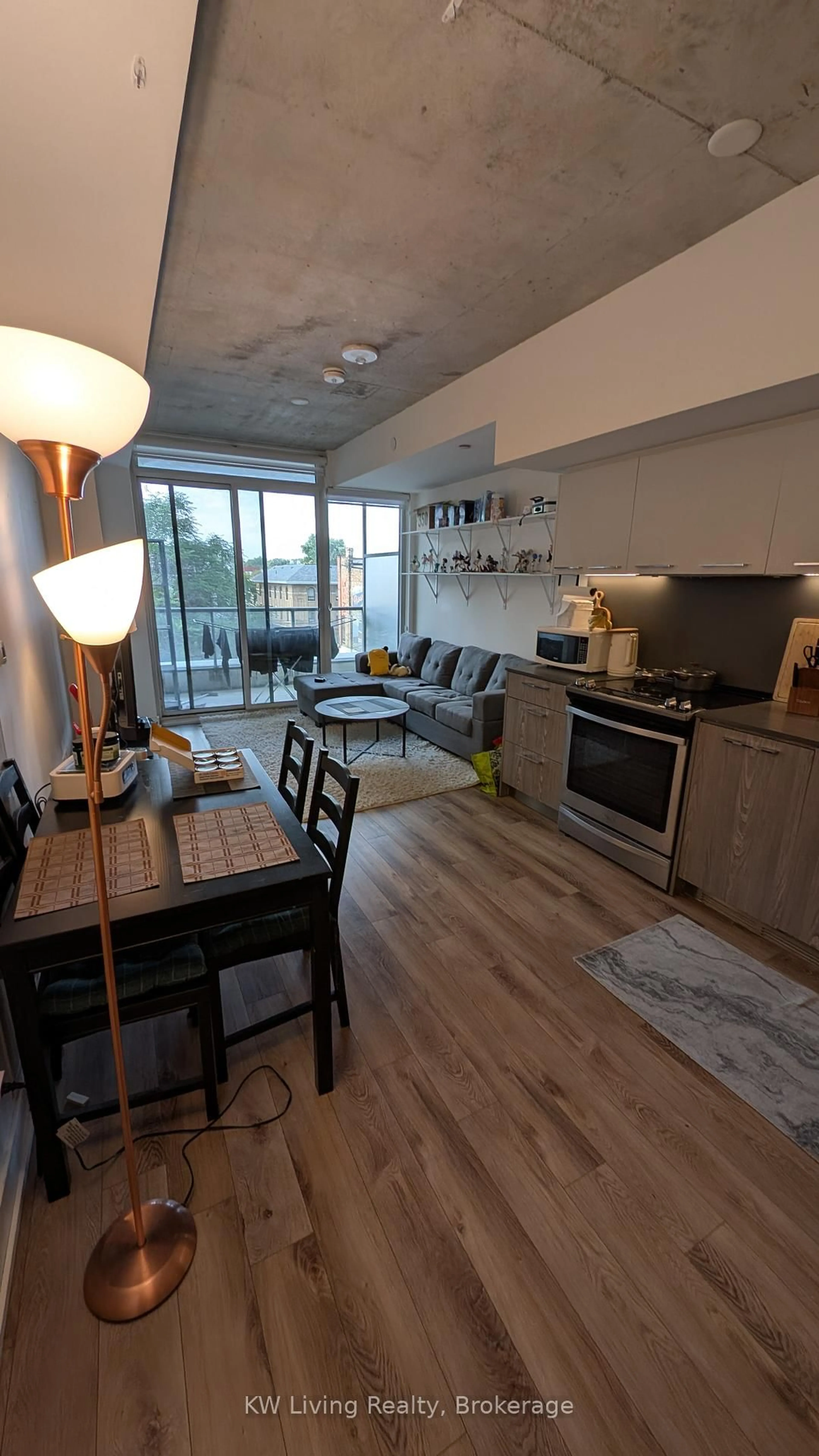 Open concept kitchen, unknown for 30 Baseball Pl #425, Toronto Ontario M4M 0E8