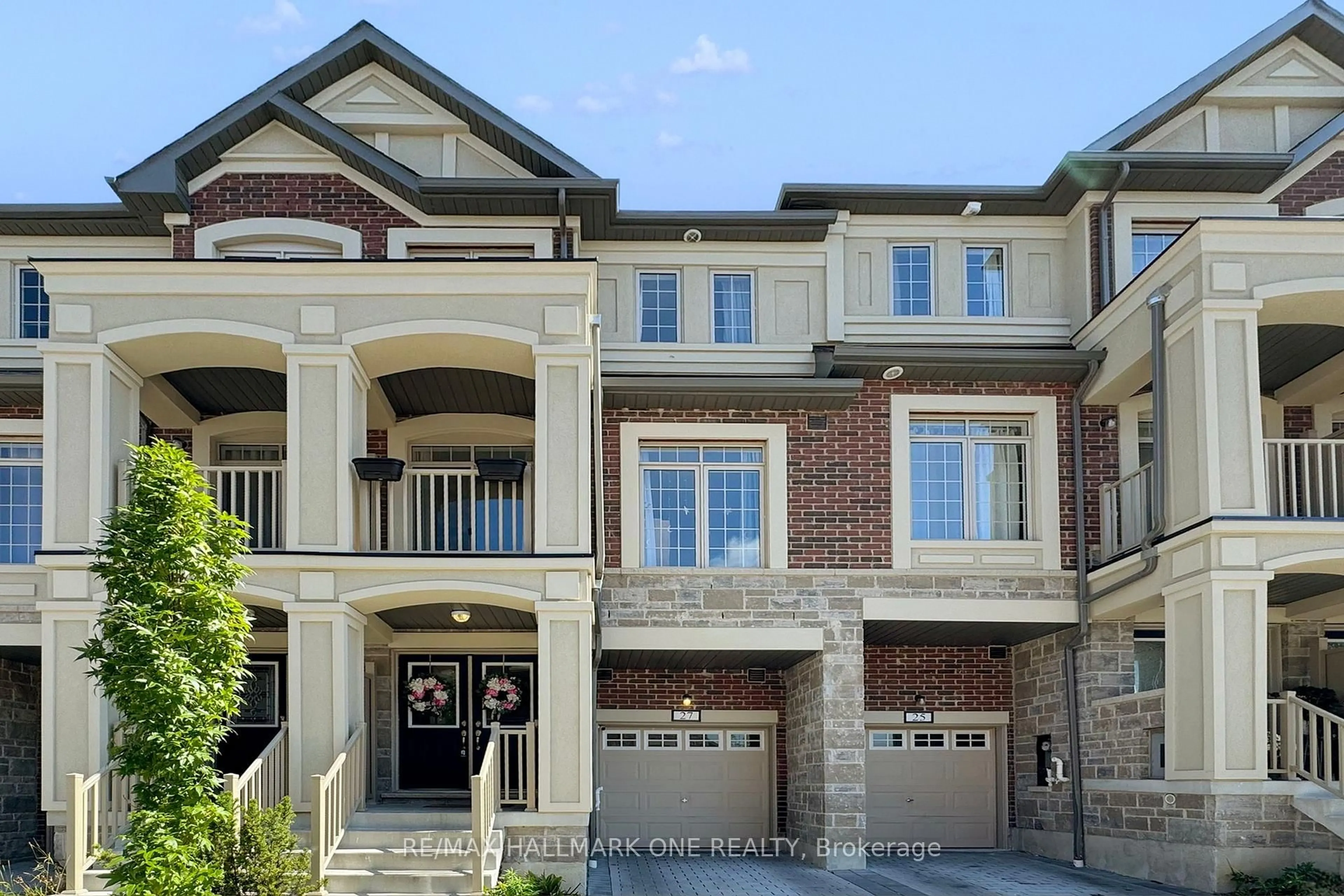Home with brick exterior material, street for 27 Healthcote Lane, Ajax Ontario L1Z 0V2