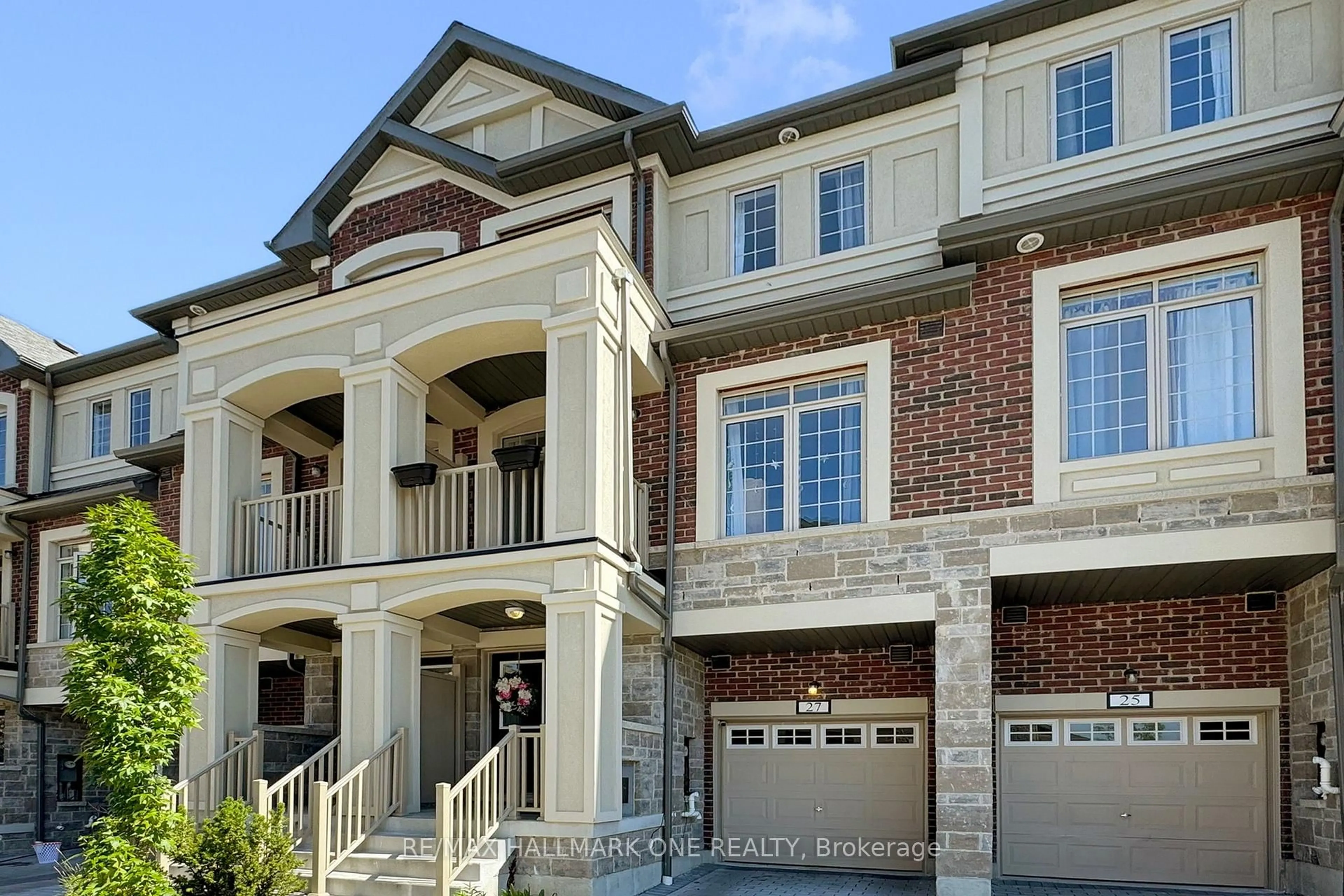 Home with brick exterior material, street for 27 Healthcote Lane, Ajax Ontario L1Z 0V2