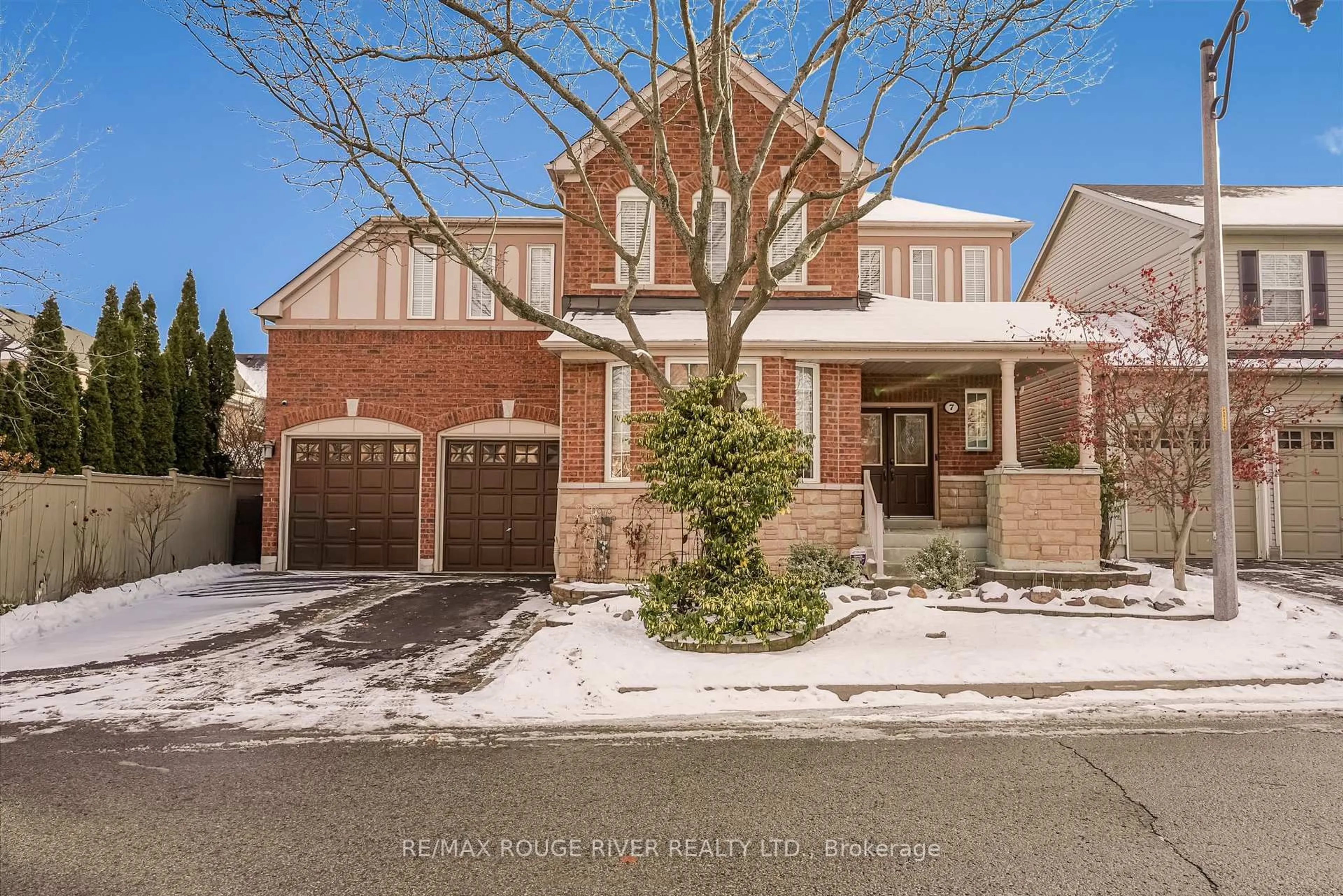 Home with brick exterior material, street for 7 Butterworth Dr, Ajax Ontario L1T 4W8
