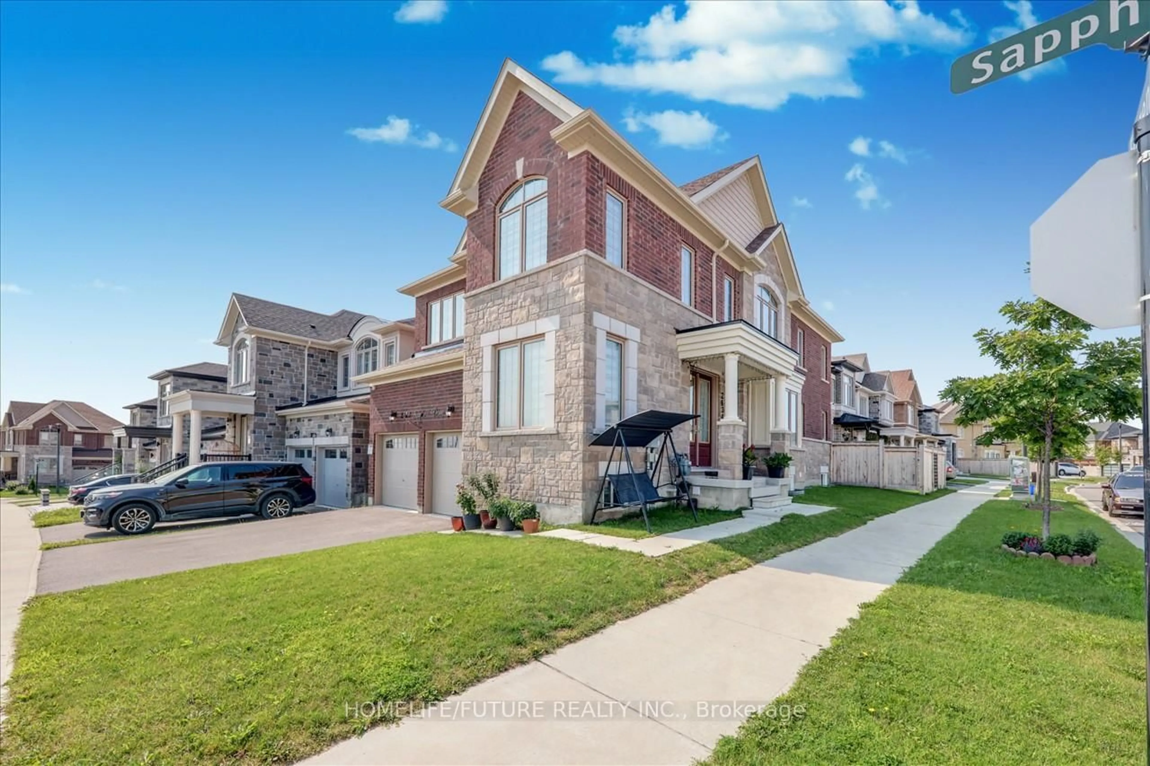 Home with brick exterior material, street for 2634 Sapphire Dr, Pickering Ontario L1X 0H3