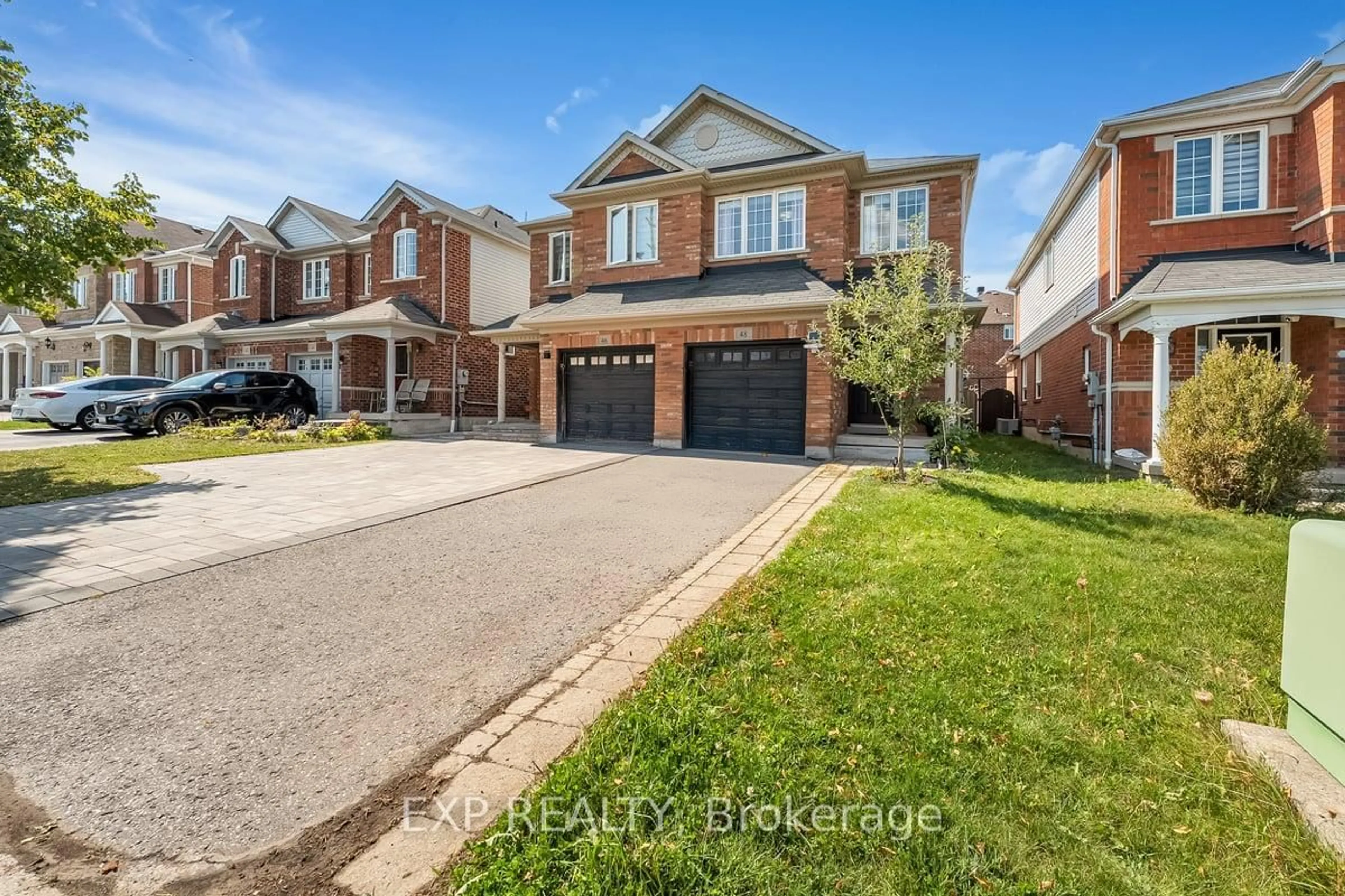 Home with brick exterior material, street for 48 Unsworth Cres, Ajax Ontario L1T 4X3