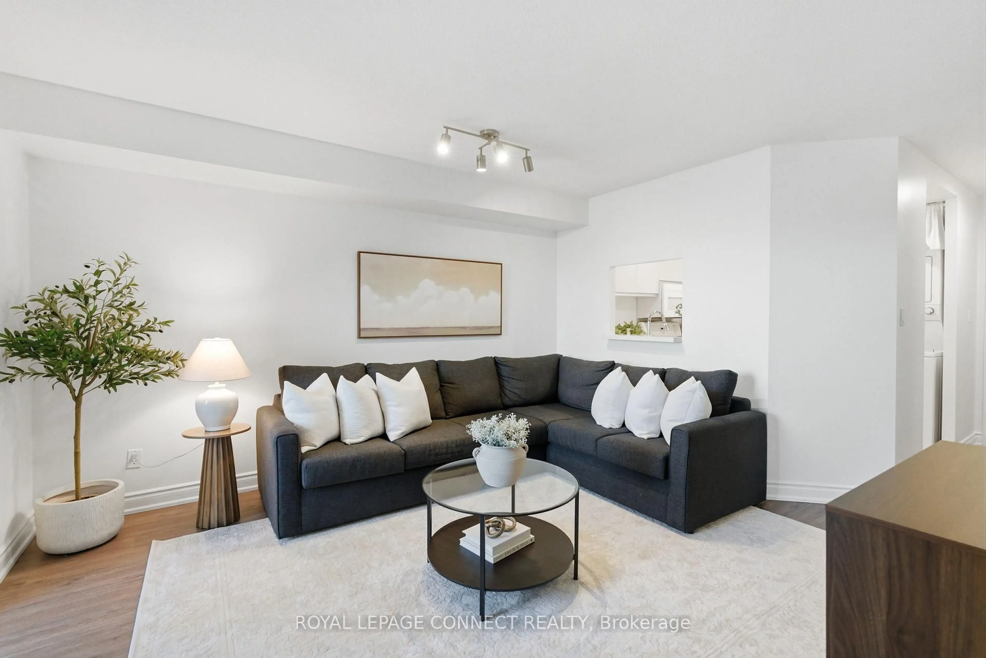 Living room with furniture, unknown for 711 Rossland Rd #514, Whitby Ontario L1N 9Z1