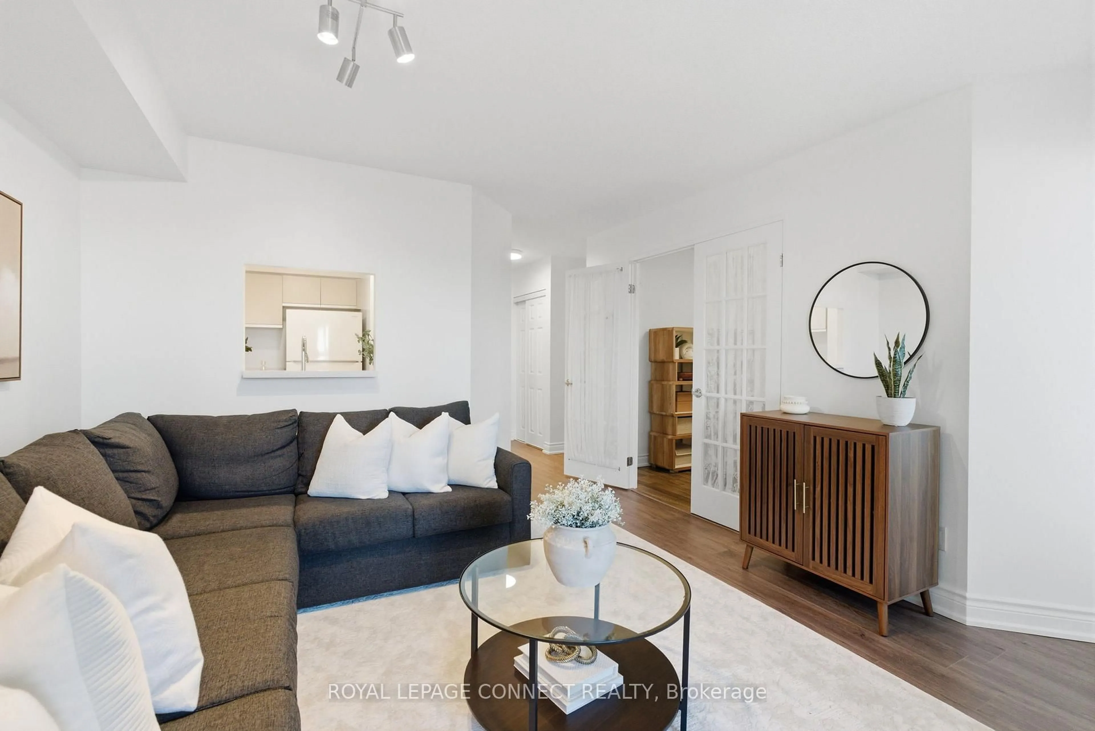 Living room with furniture, unknown for 711 Rossland Rd #514, Whitby Ontario L1N 9Z1