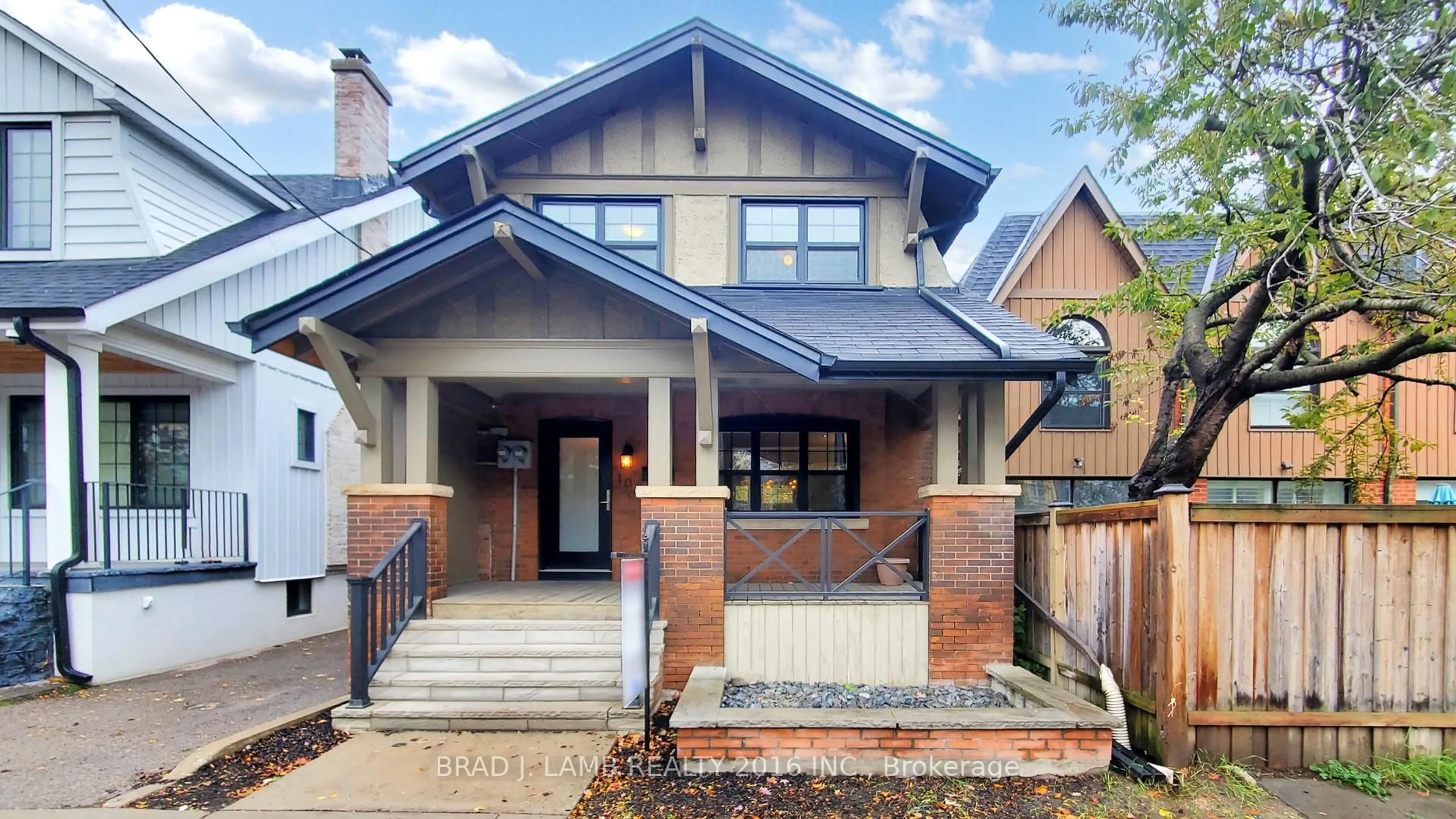 Home with brick exterior material, street for 107 Woodbine Ave, Toronto Ontario M4L 3P1