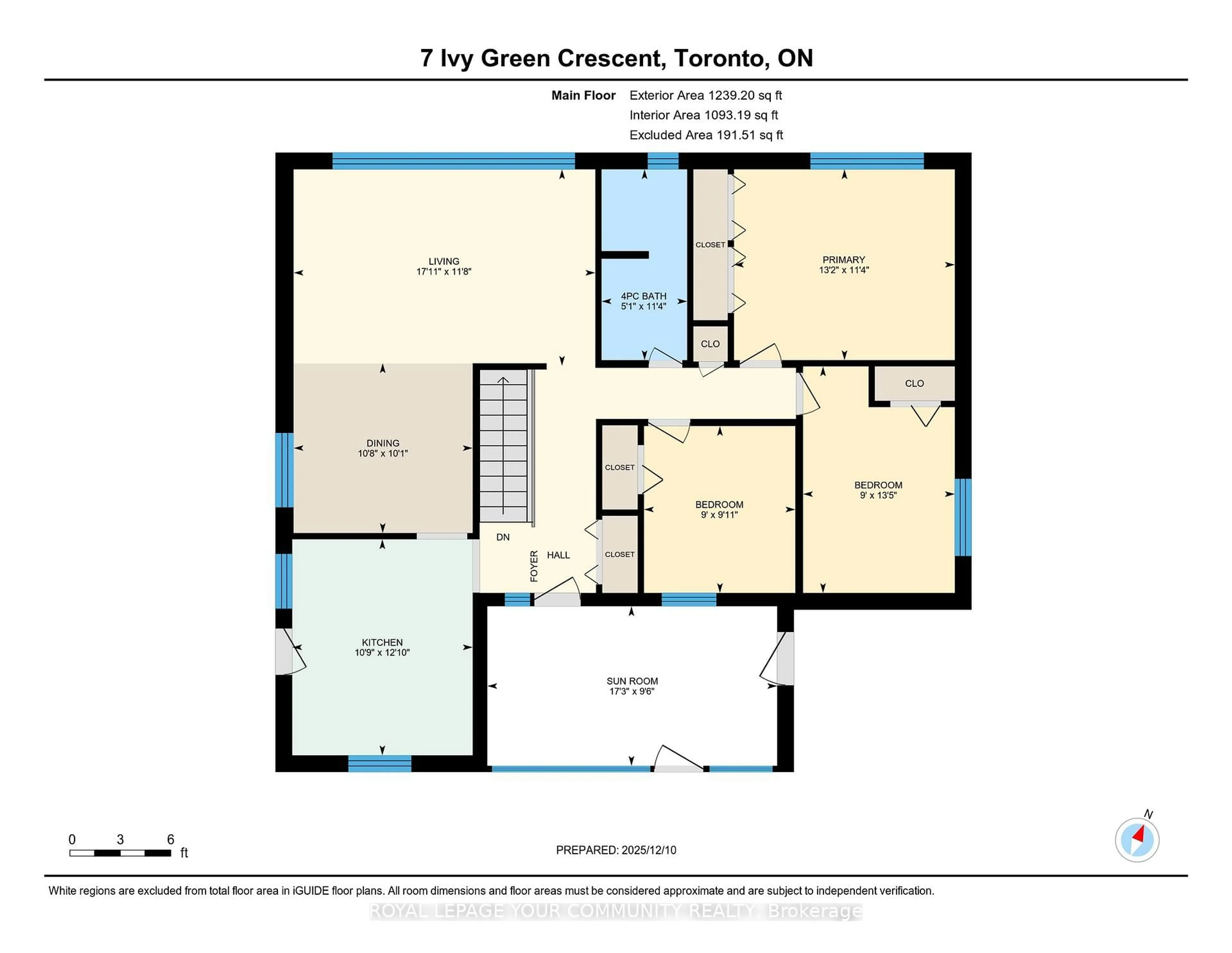 Floor plan for 7 Ivy Green Cres, Toronto Ontario M1G 2Z2