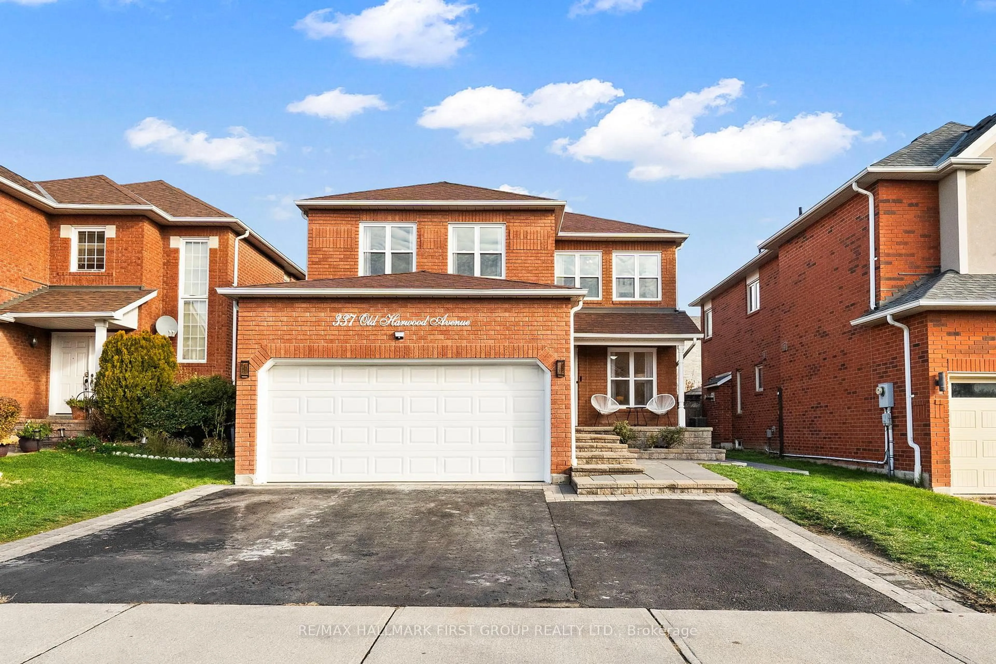Home with brick exterior material, street for 337 Old Harwood Ave, Ajax Ontario L1Z 1H6
