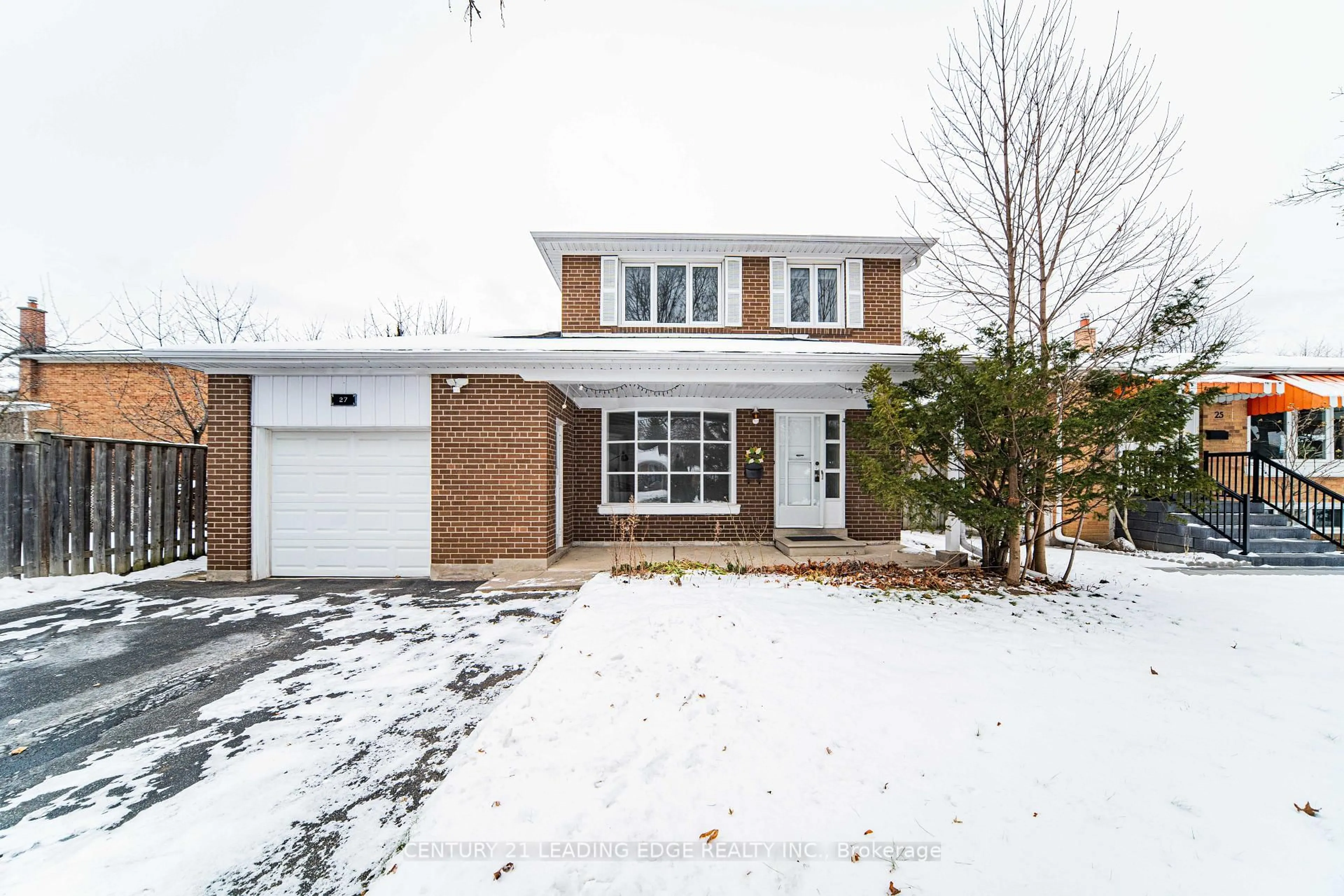 Home with brick exterior material, street for 27 Hookwood Dr, Toronto Ontario M1S 2N9