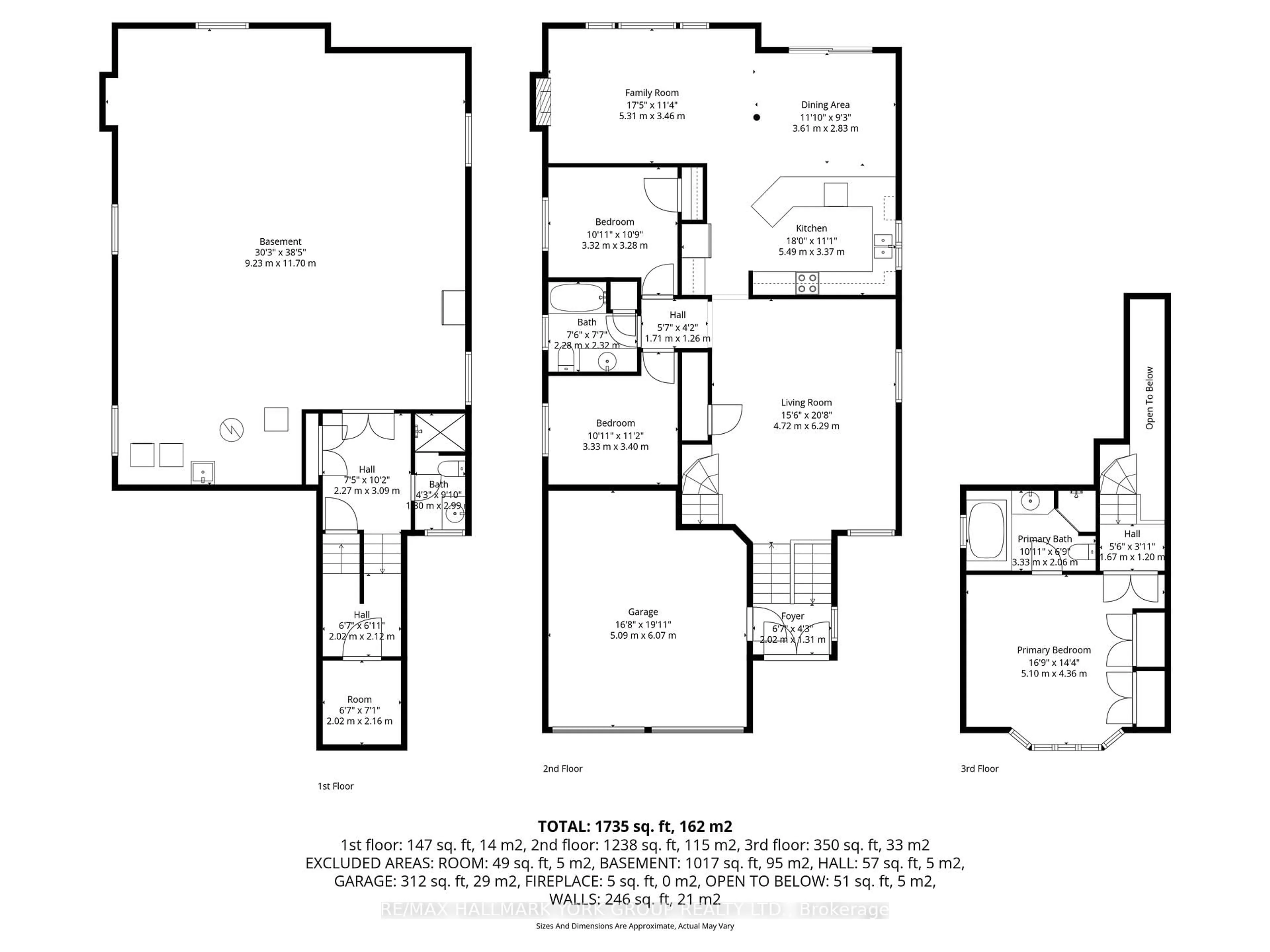 Floor plan for 17 Woodcock Ave, Ajax Ontario L1T 4J5