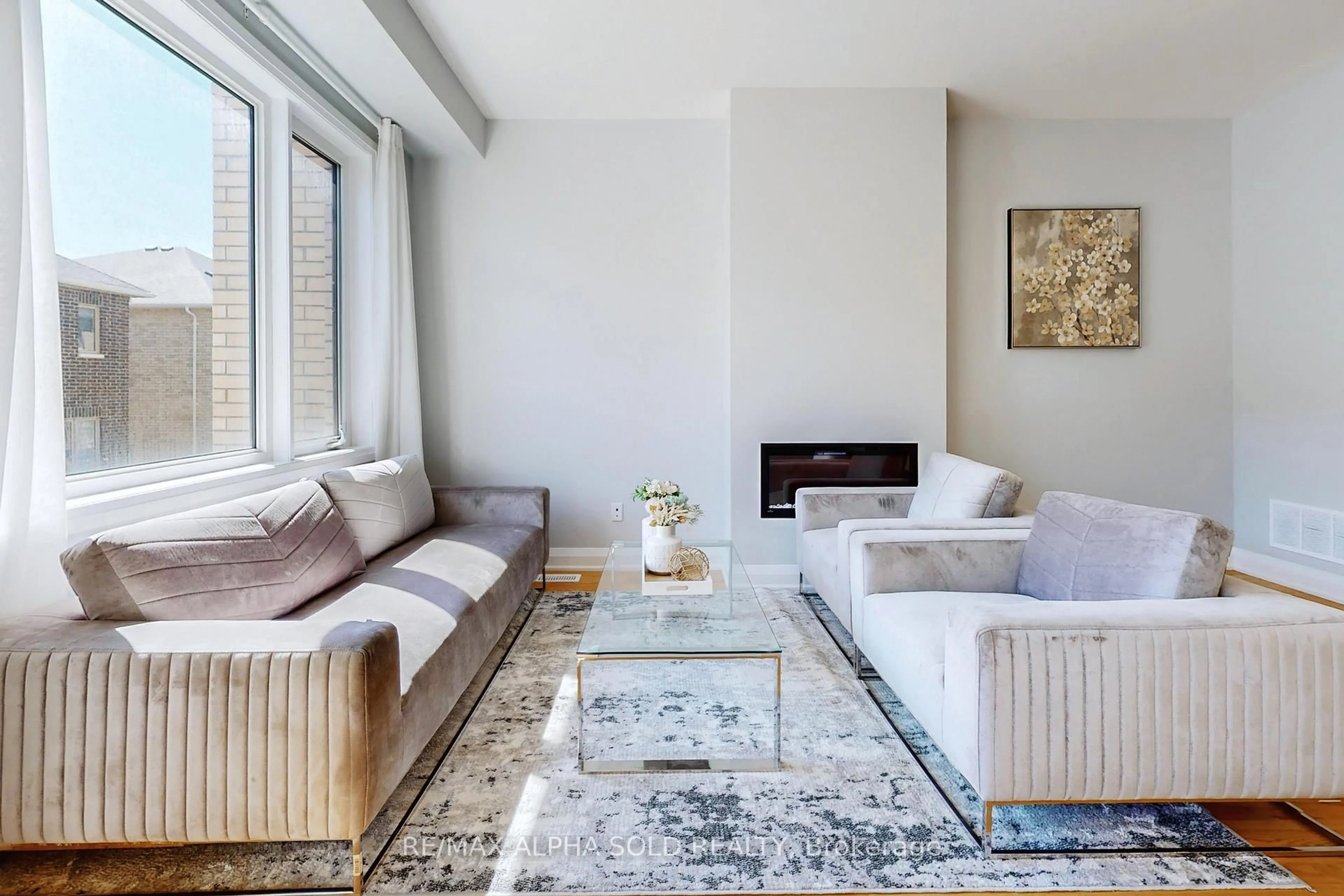 Living room with furniture, unknown for 957 Grosbeak Tr, Pickering Ontario L1X 0P6