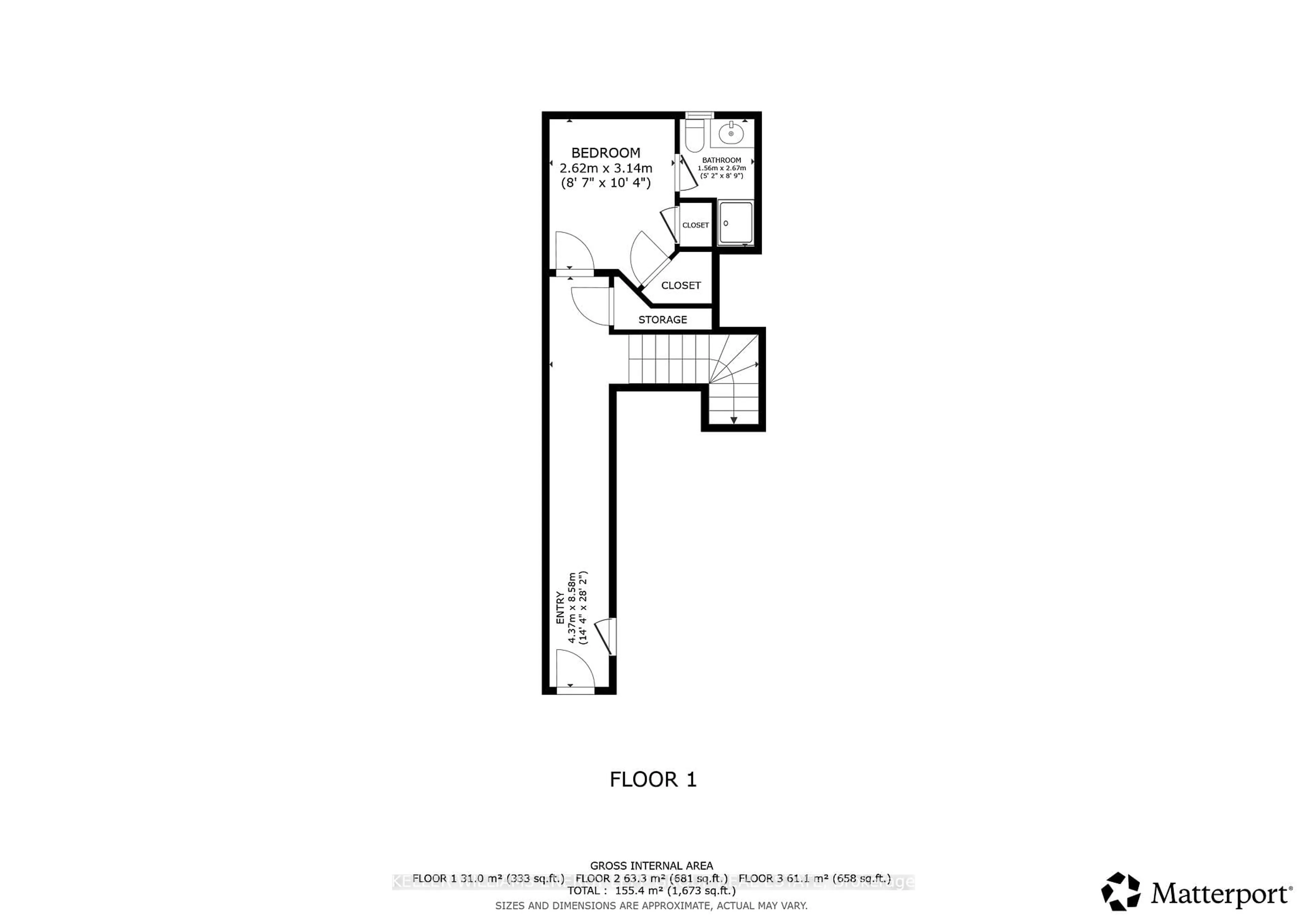 Floor plan for 384 Arctic Red Dr #9, Oshawa Ontario L1L 0M5