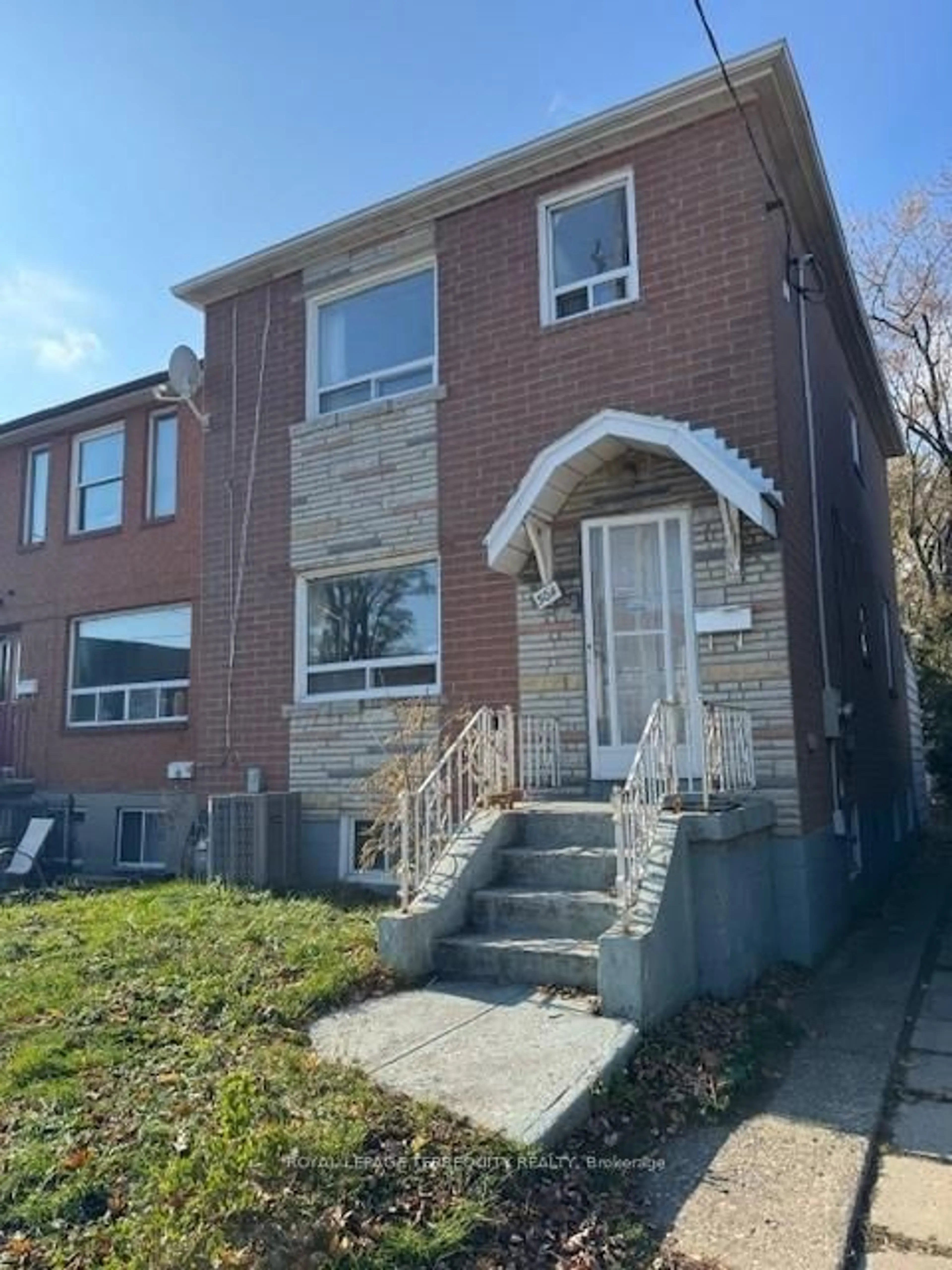 Home with brick exterior material, street for 304 Donlands Ave, Toronto Ontario M4J 3R6