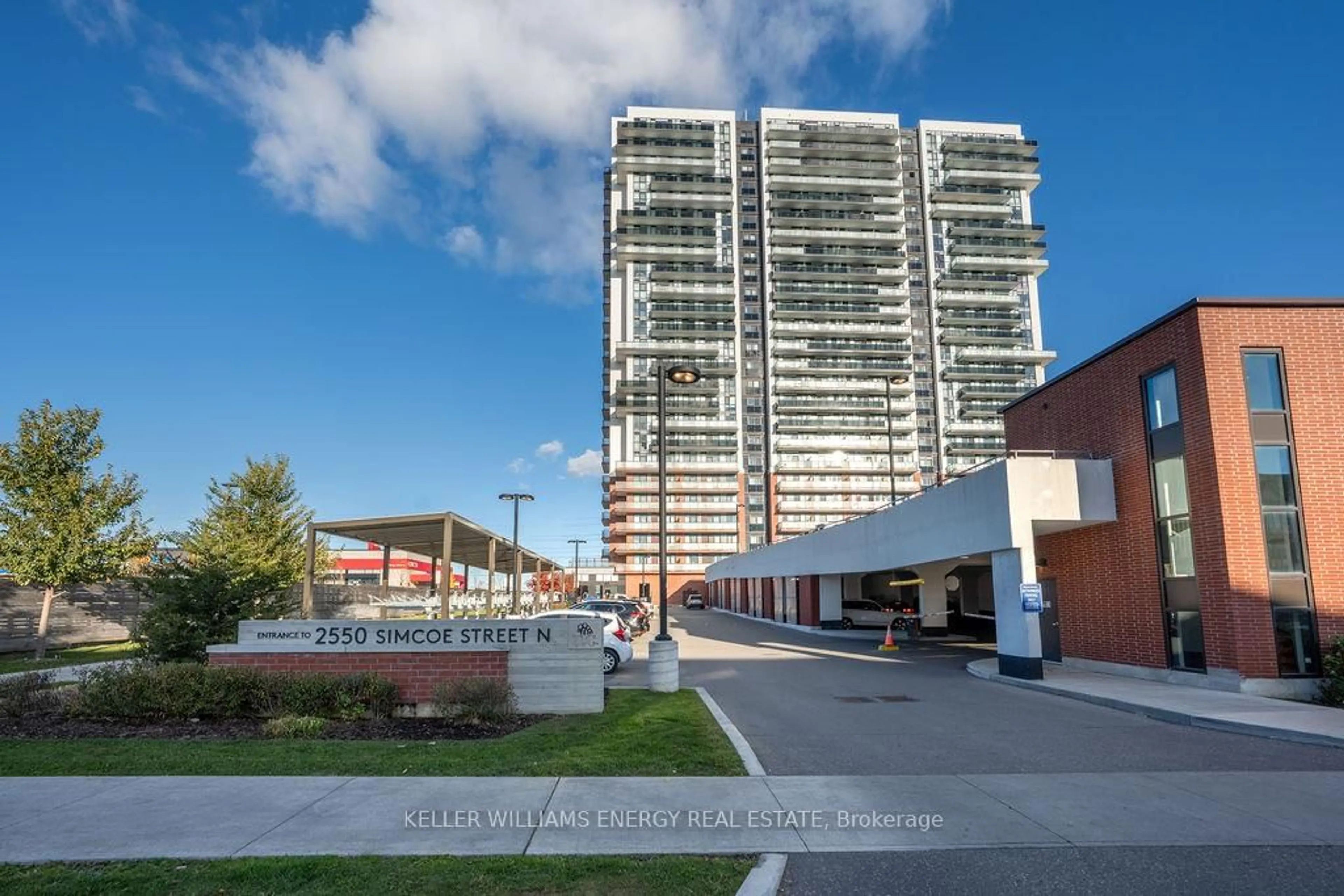 A pic from outside/outdoor area/front of a property/back of a property/a pic from drone, street for 2550 Simcoe St #2421, Oshawa Ontario L1L 0R5
