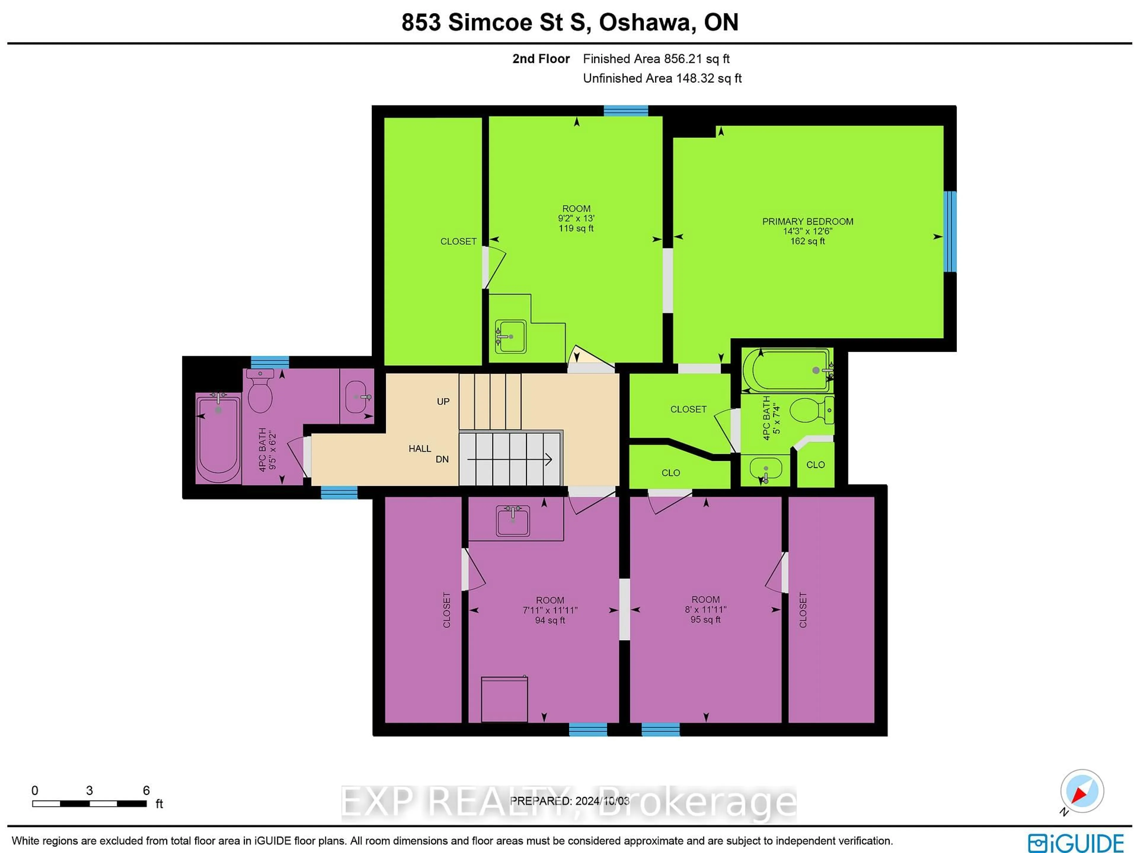 Floor plan for 853 Simcoe St, Oshawa Ontario L1H 4K8