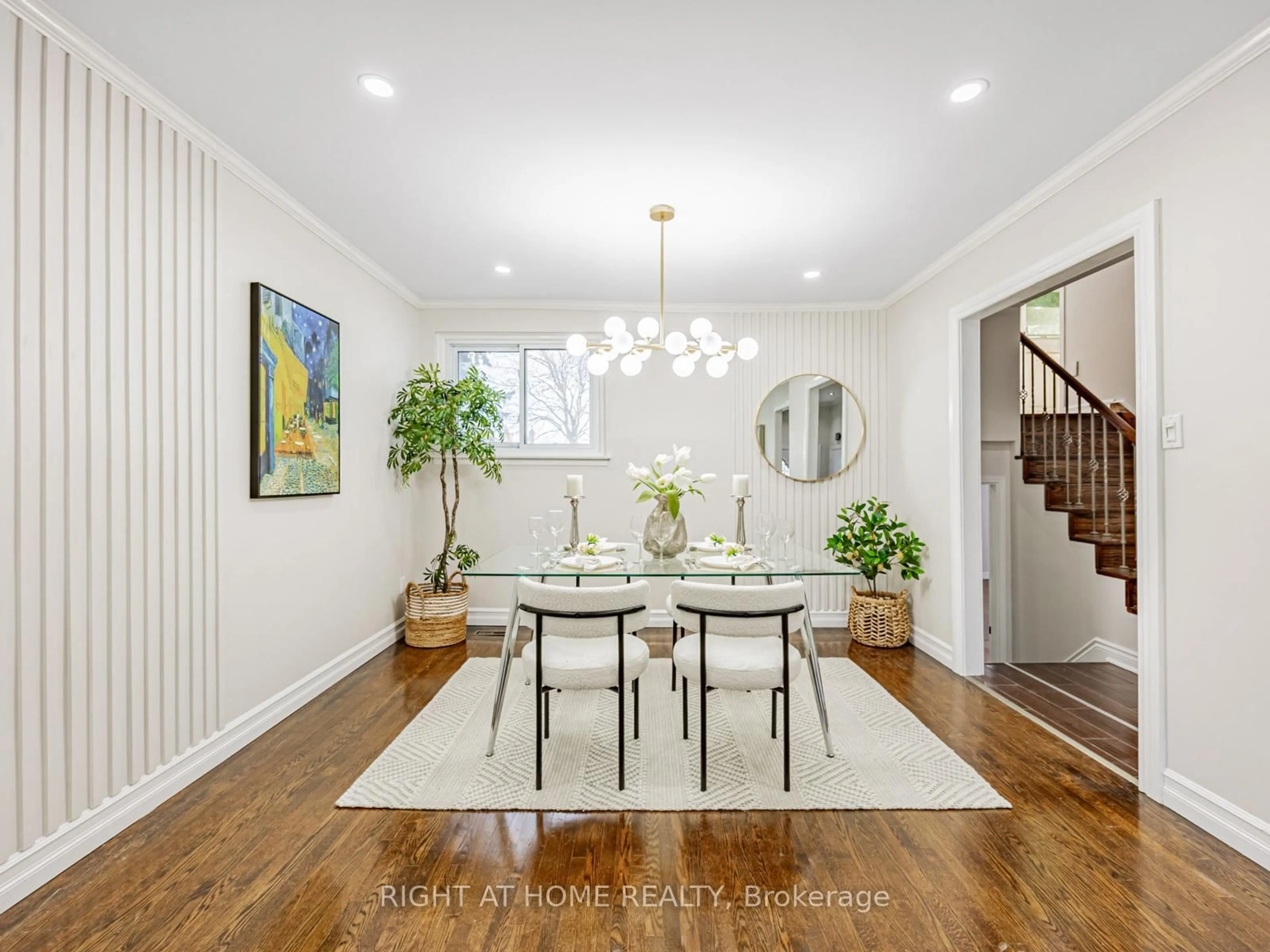 Dining room, wood/laminate floor for 5 Foord Rd, Ajax Ontario L1S 1K6