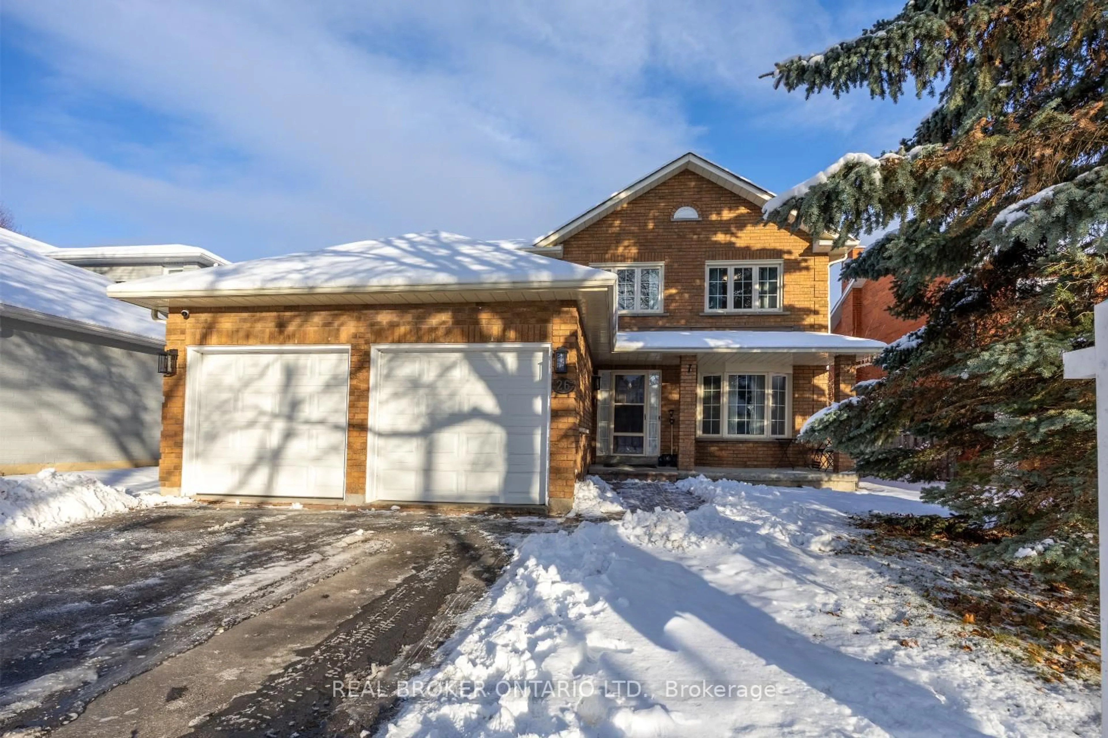 Home with brick exterior material, street for 26 Falstaff Cres, Whitby Ontario L1R 1W3