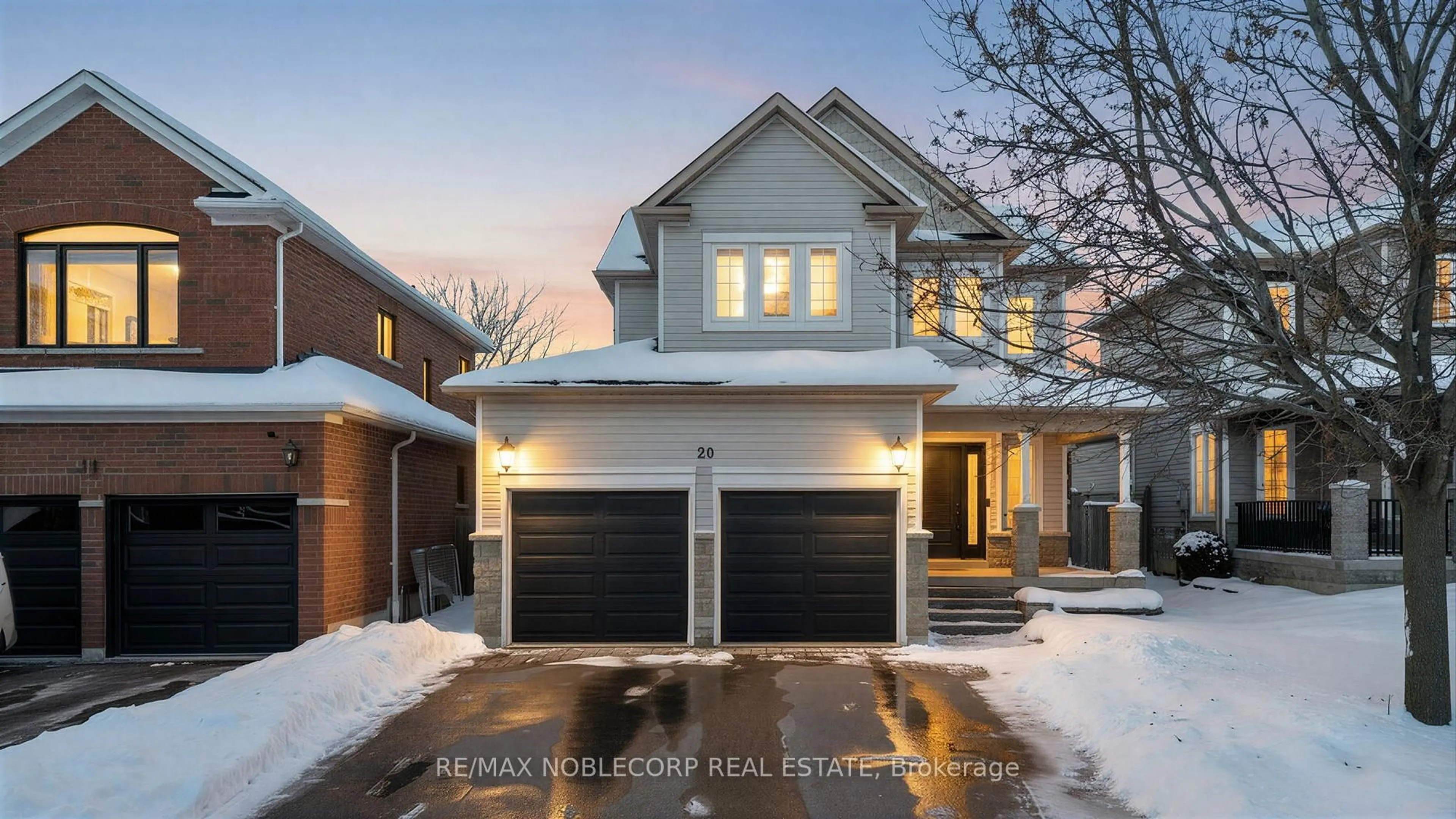 Home with brick exterior material, street for 20 Corianne Ave, Whitby Ontario L1M 2J2