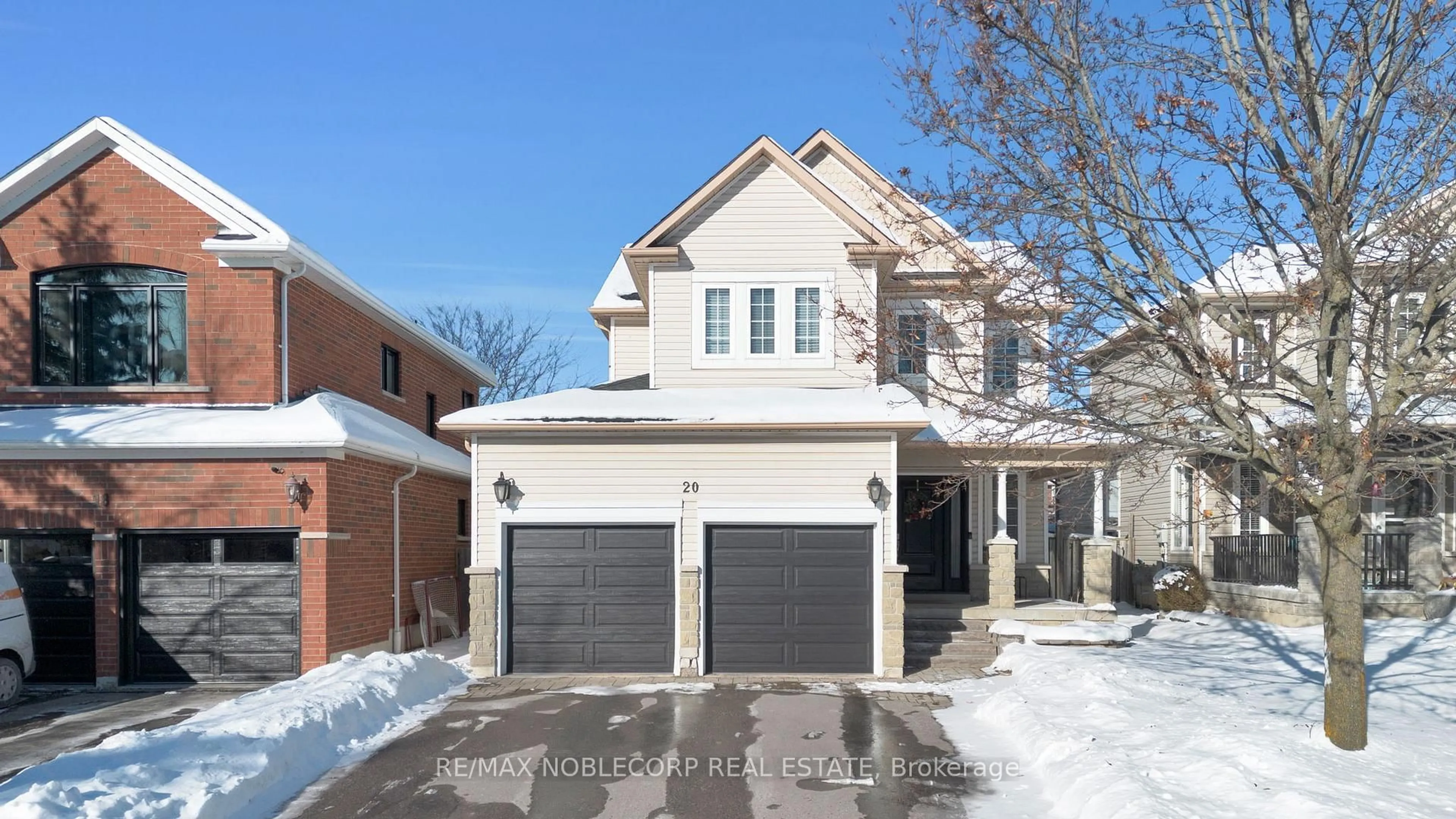 Home with brick exterior material, street for 20 Corianne Ave, Whitby Ontario L1M 2J2