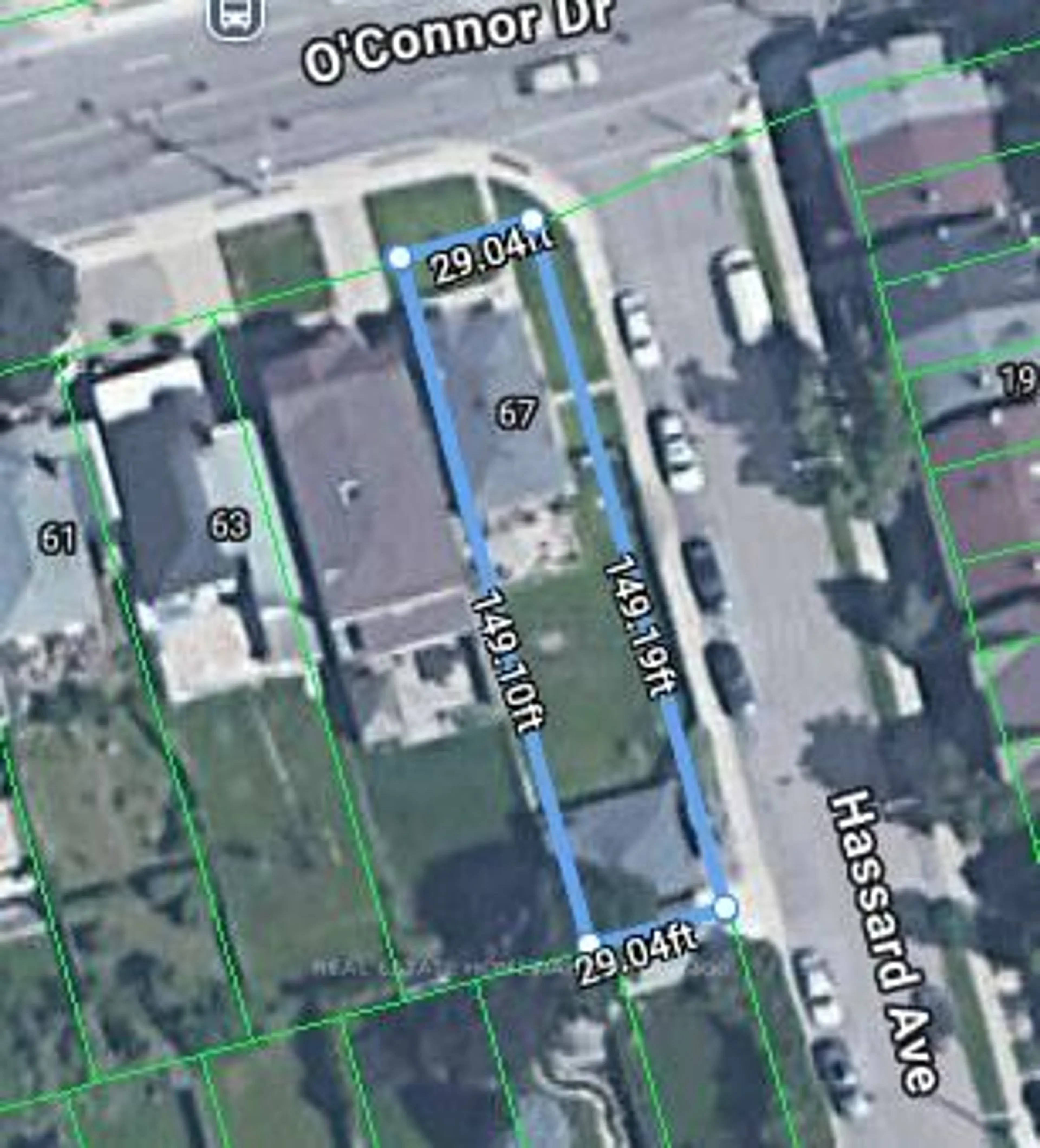 Picture of a map for 67 O'Connor Dr, Toronto Ontario M4K 2K3