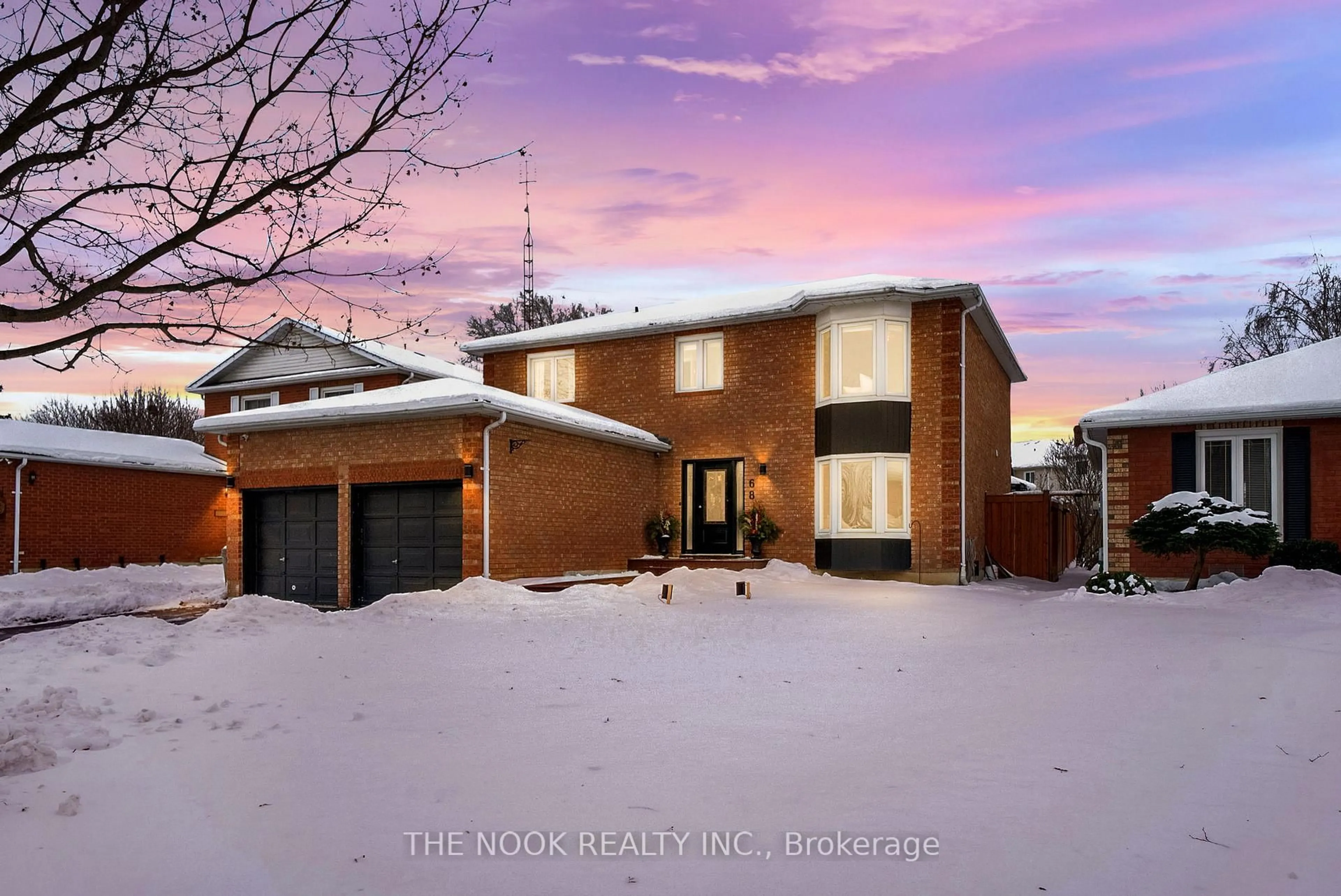 Home with brick exterior material, street for 68 Foster Creek Dr, Clarington Ontario L1B 1G4
