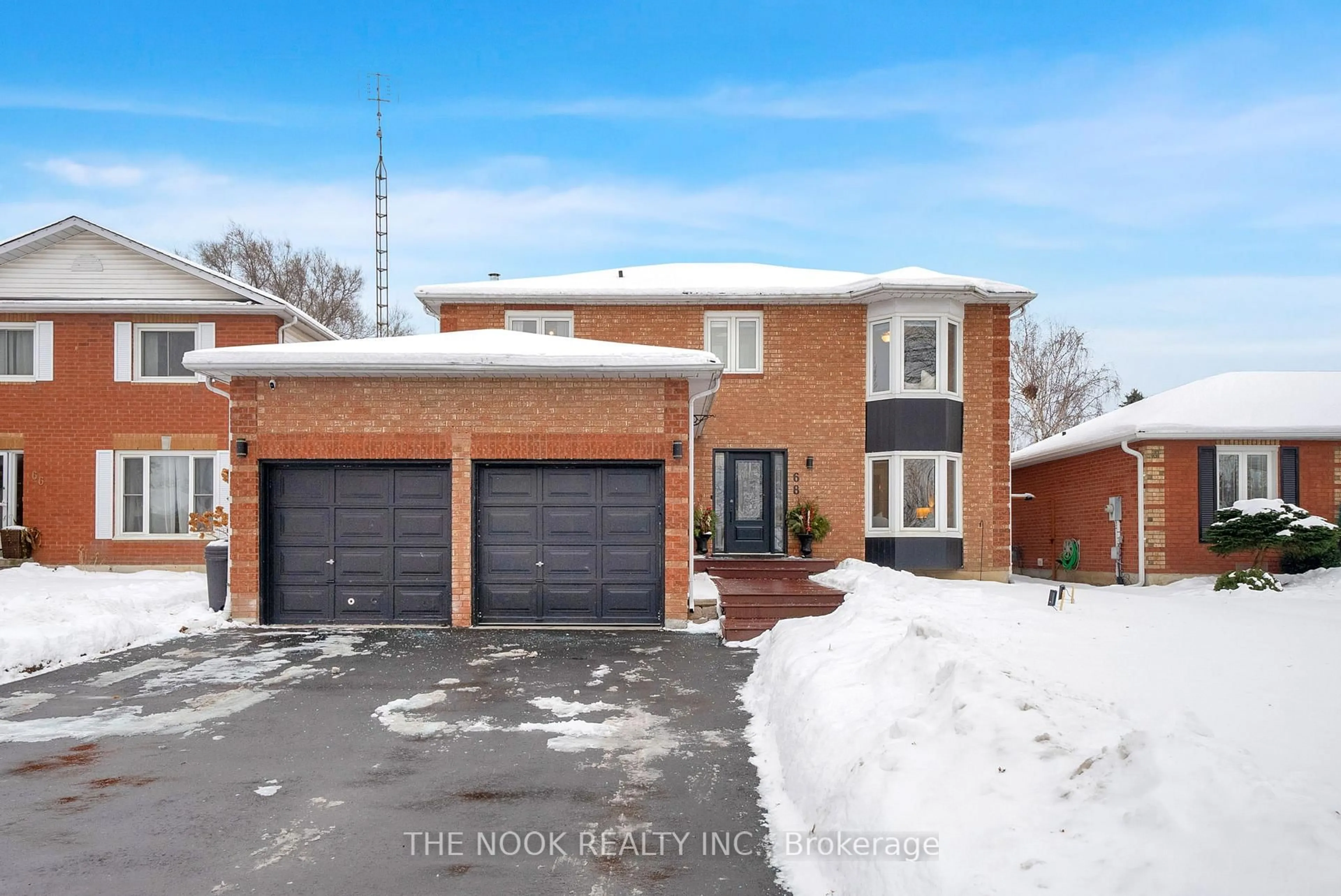 Home with brick exterior material, street for 68 Foster Creek Dr, Clarington Ontario L1B 1G4