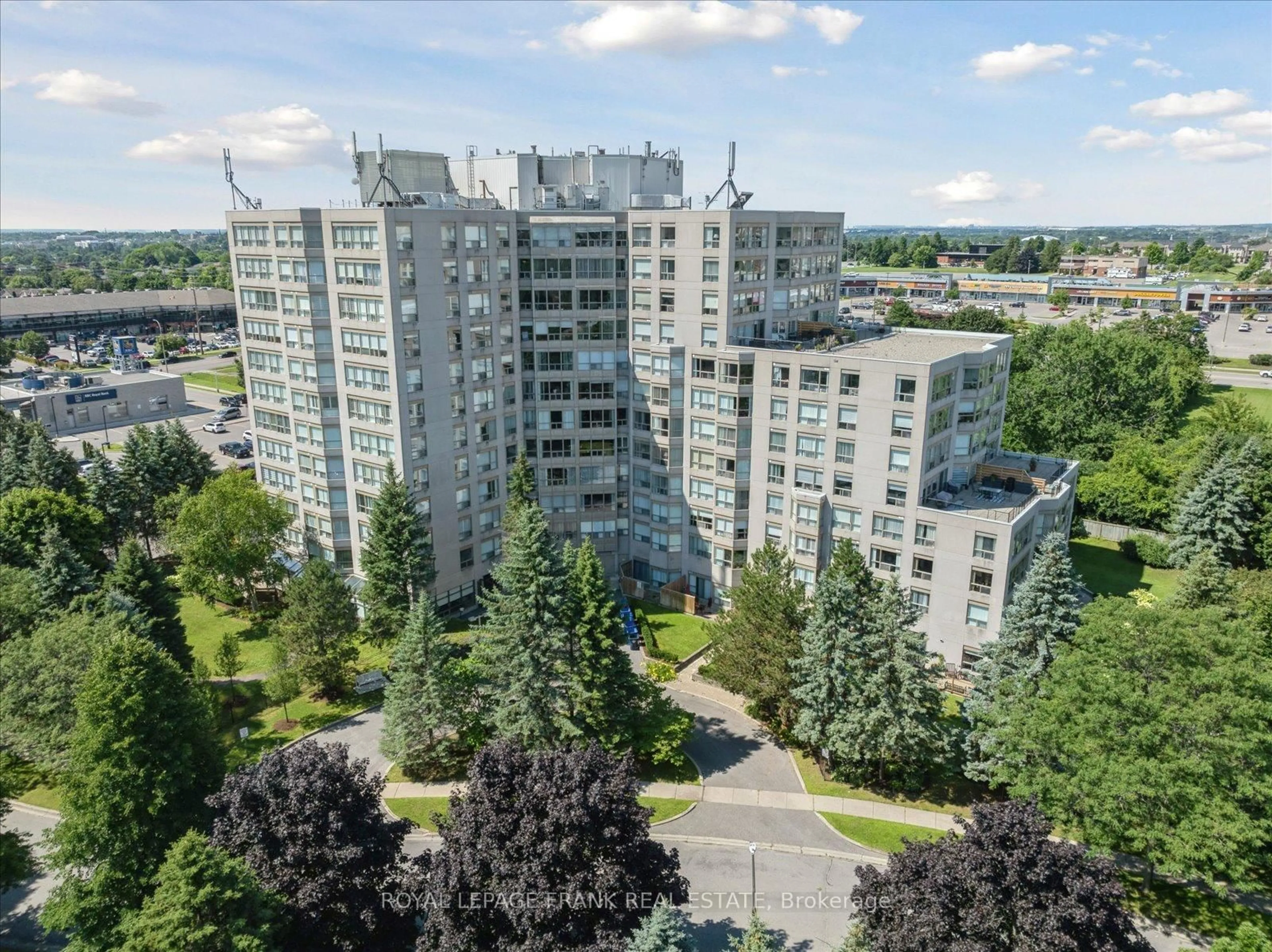 A pic from outside/outdoor area/front of a property/back of a property/a pic from drone, city buildings view from balcony for 712 Rossland Rd #1209, Whitby Ontario L1N 9E8