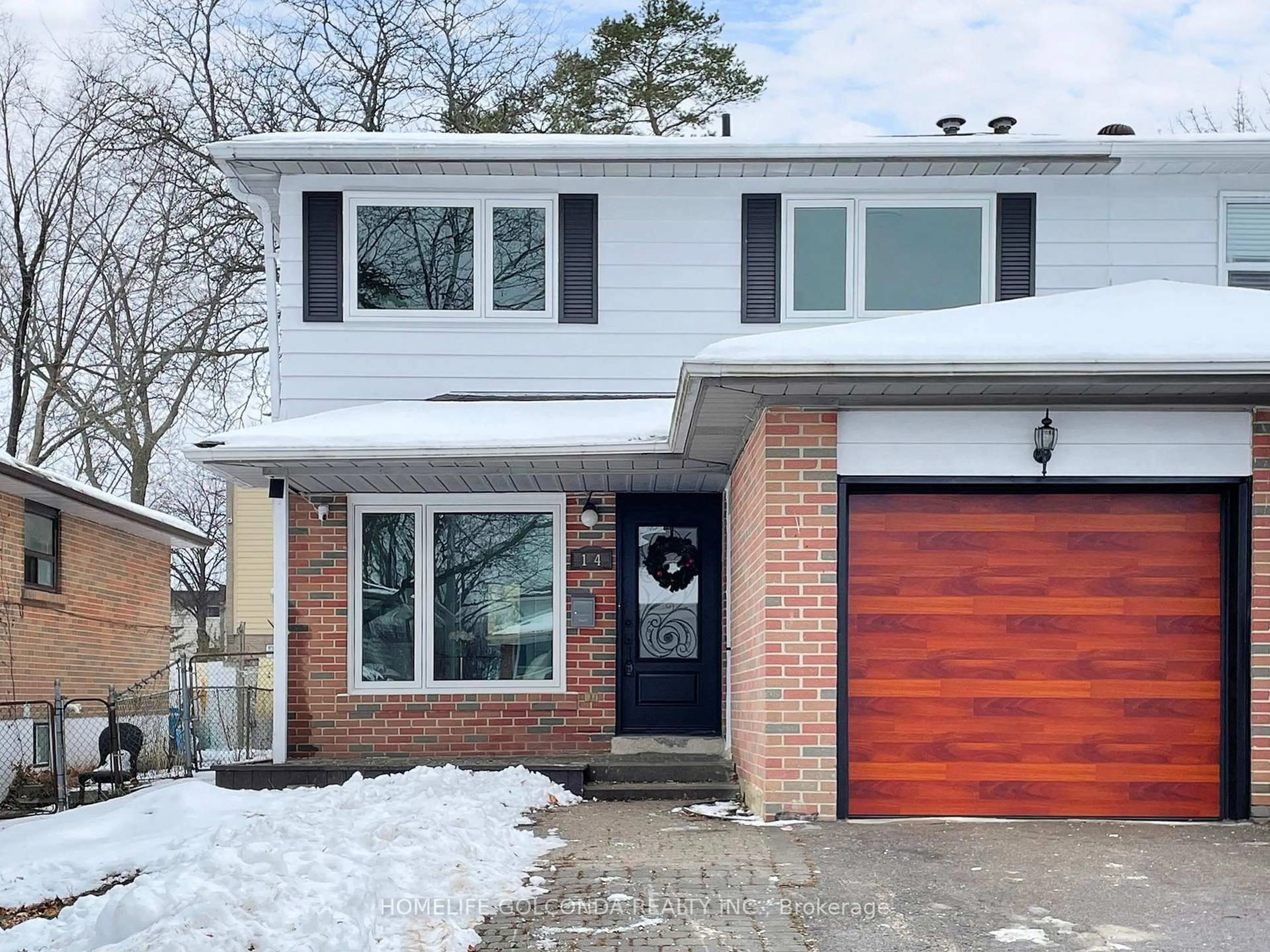 Home with brick exterior material, street for 14 Brigadoon Cres, Toronto Ontario M1T 3C1