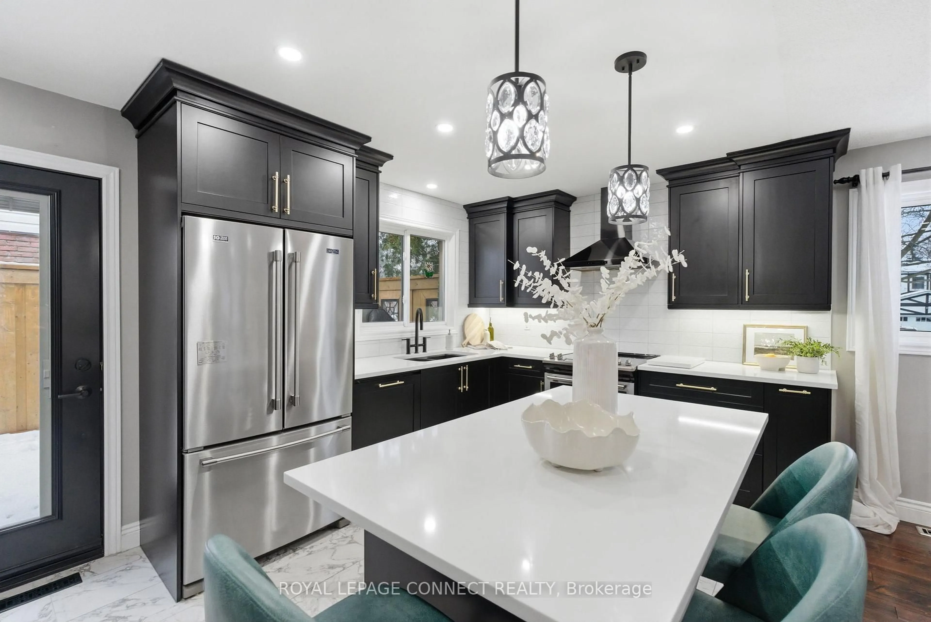 Contemporary kitchen, ceramic/tile floor for 856 Sorrento Ave, Oshawa Ontario L1J 6V9