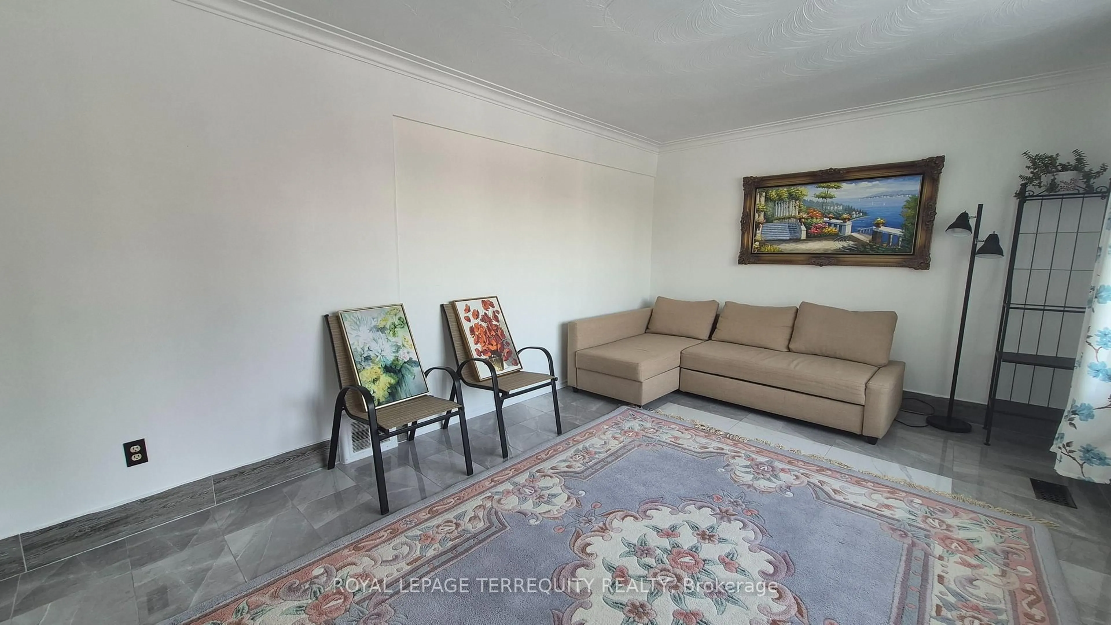 Living room with furniture, unknown for 45 Forbes Rd, Toronto Ontario M1P 1L1
