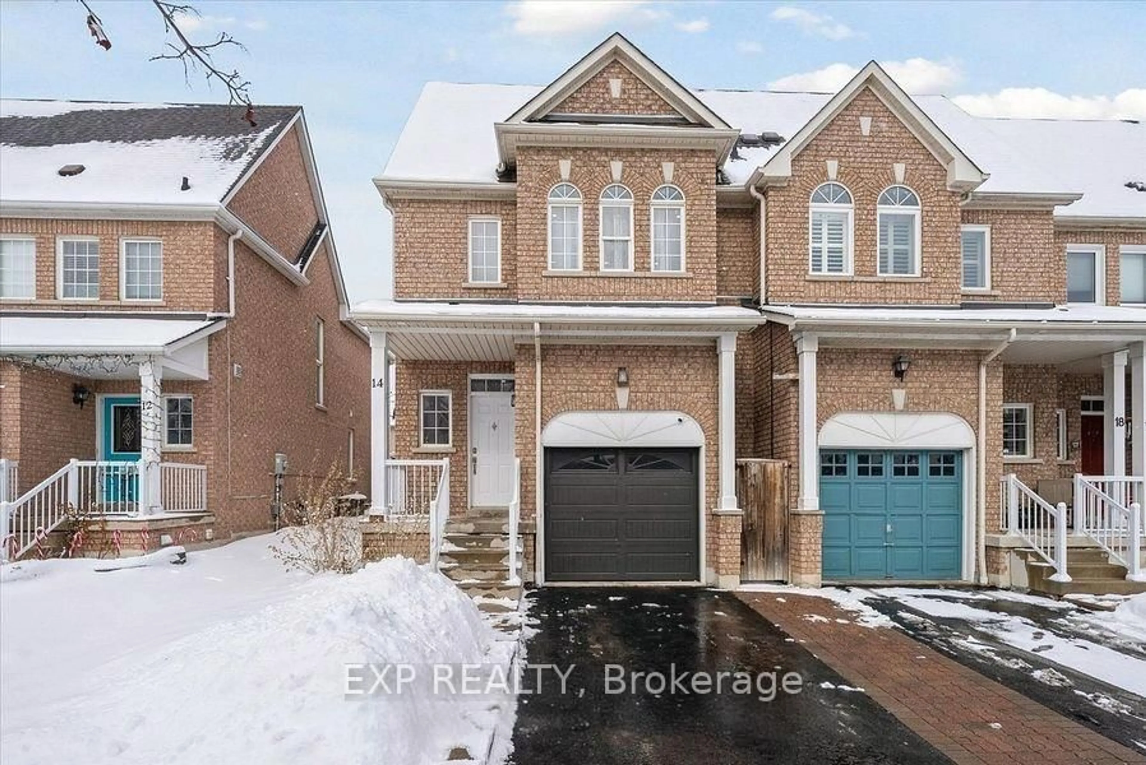 Home with brick exterior material, street for 14 Gateway Crt, Whitby Ontario L1R 3M9
