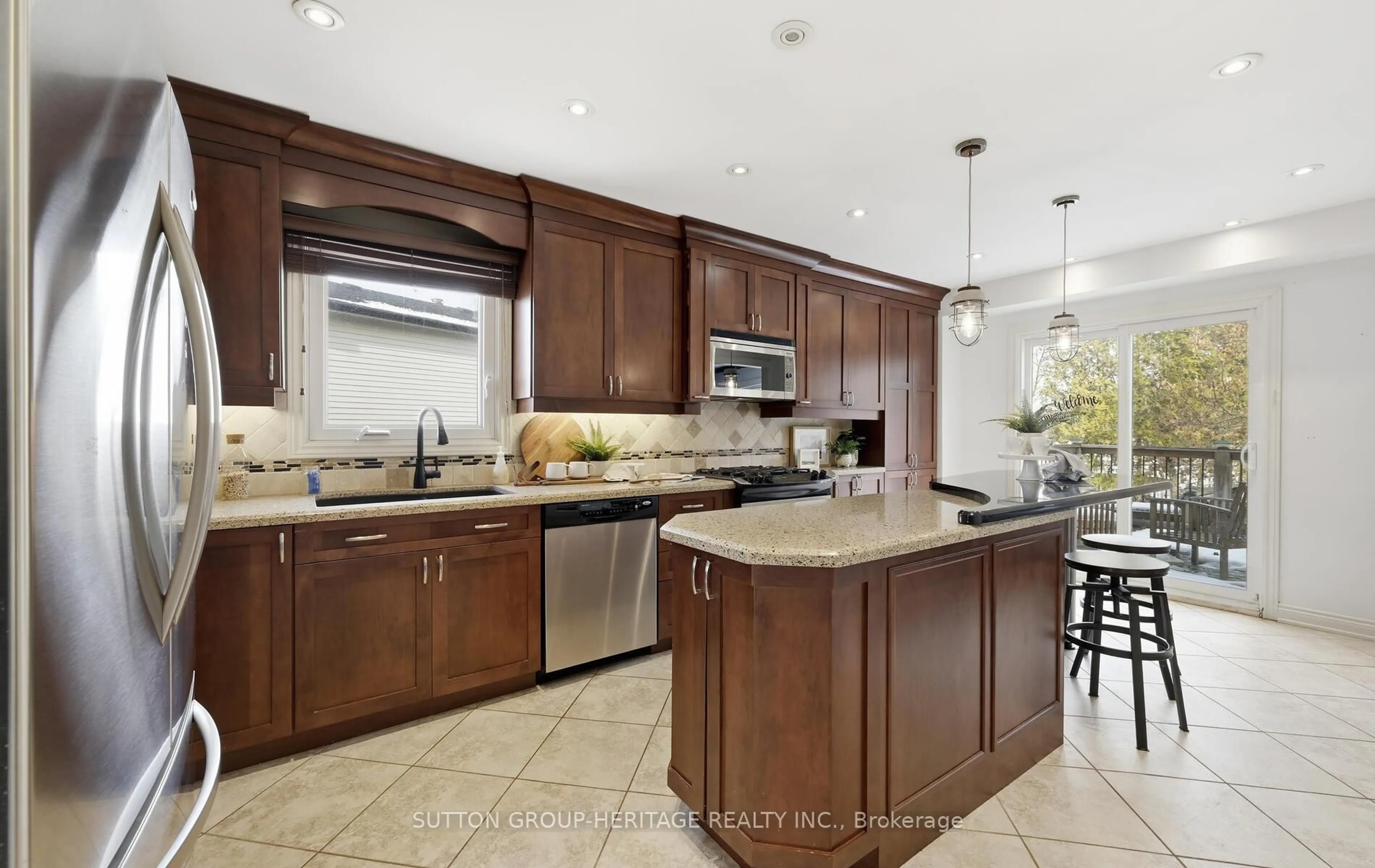 Contemporary kitchen, ceramic/tile floor for 54 Reed Dr, Ajax Ontario L1S 5R9