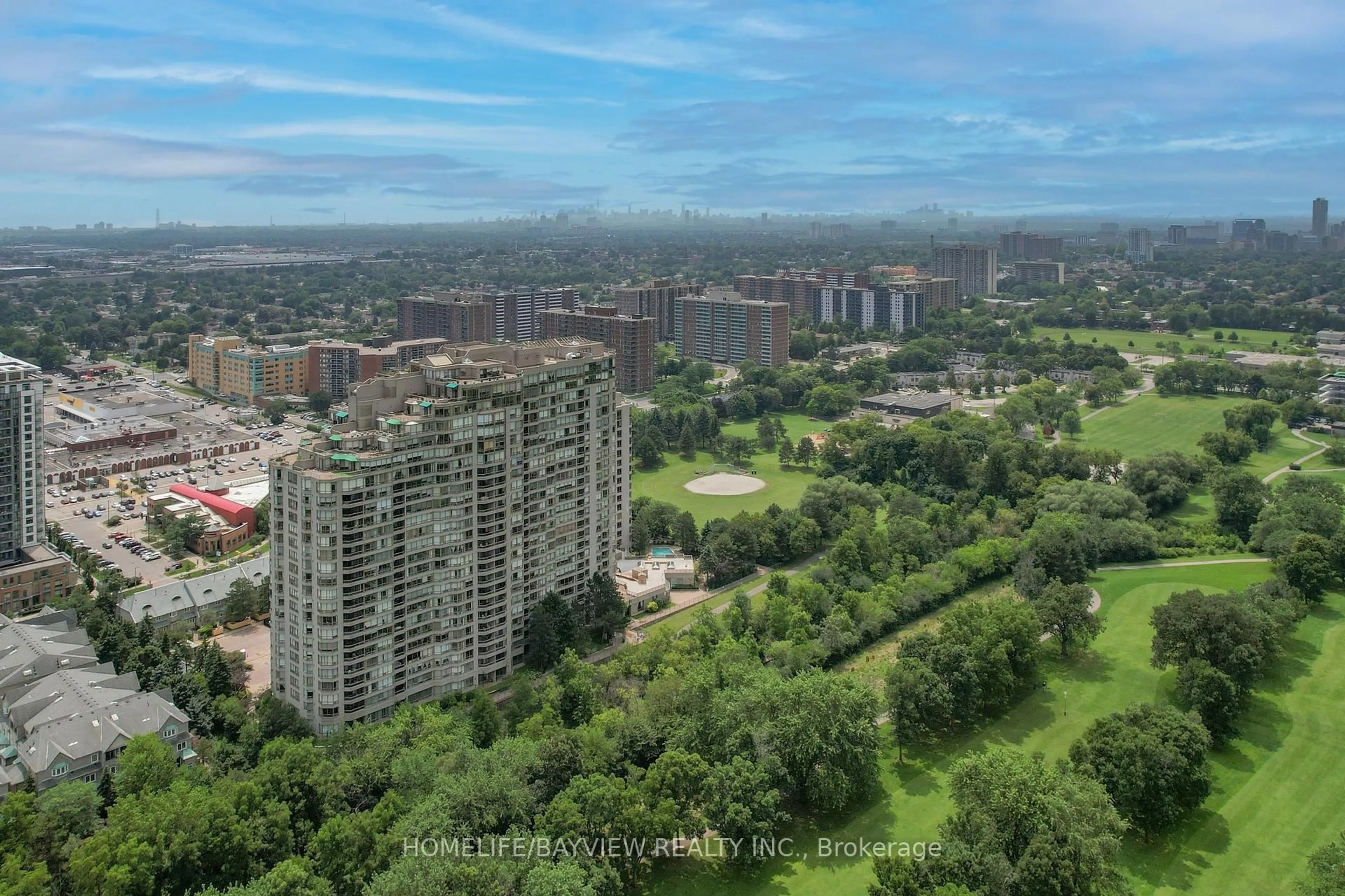 A pic from outside/outdoor area/front of a property/back of a property/a pic from drone, city buildings view from balcony for 168 Bonis Ave #205, Toronto Ontario M1T 3V6