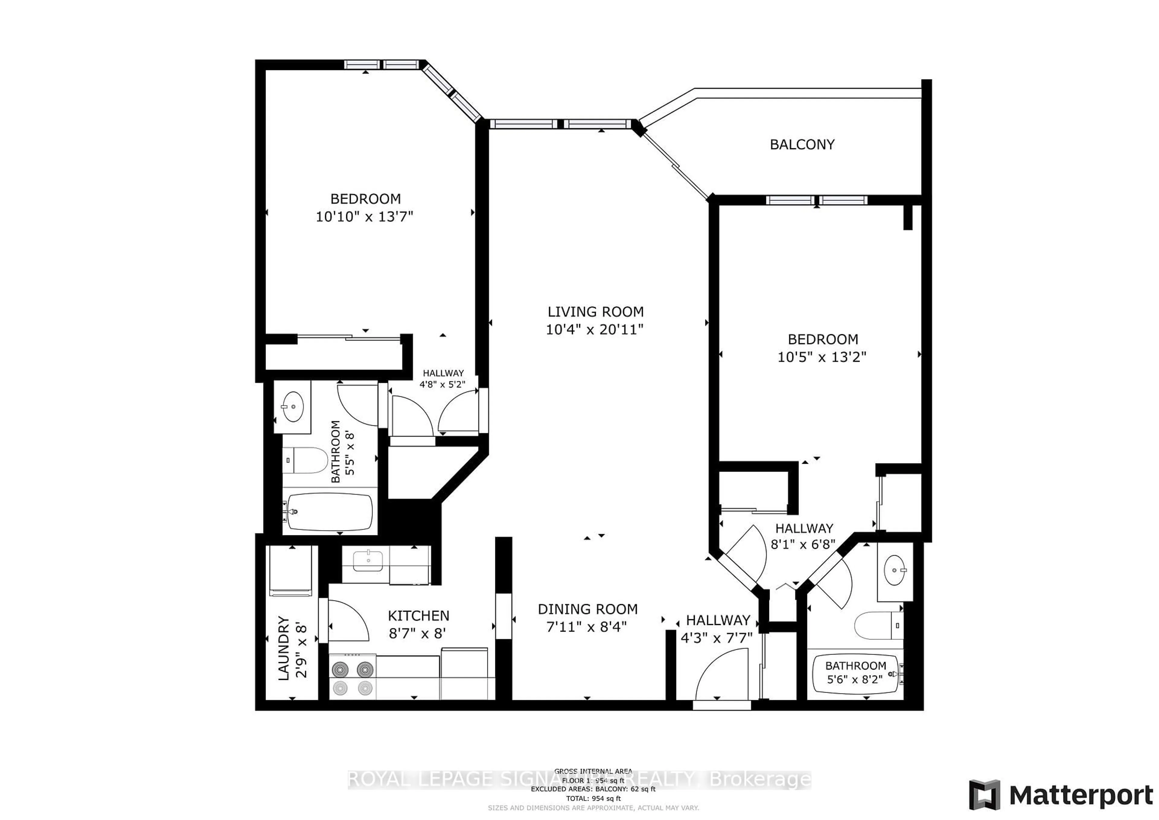 Floor plan for 150 Alton Towers Circ #405, Toronto Ontario M1V 4X7