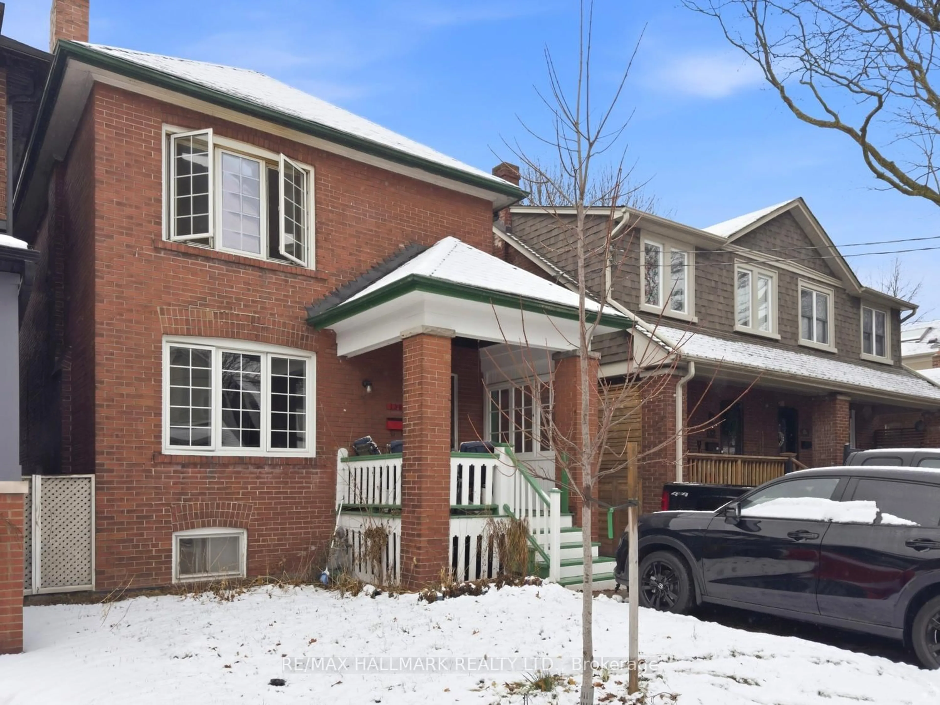 Home with brick exterior material, street for 130 Elmer Ave, Toronto Ontario M4L 3R8