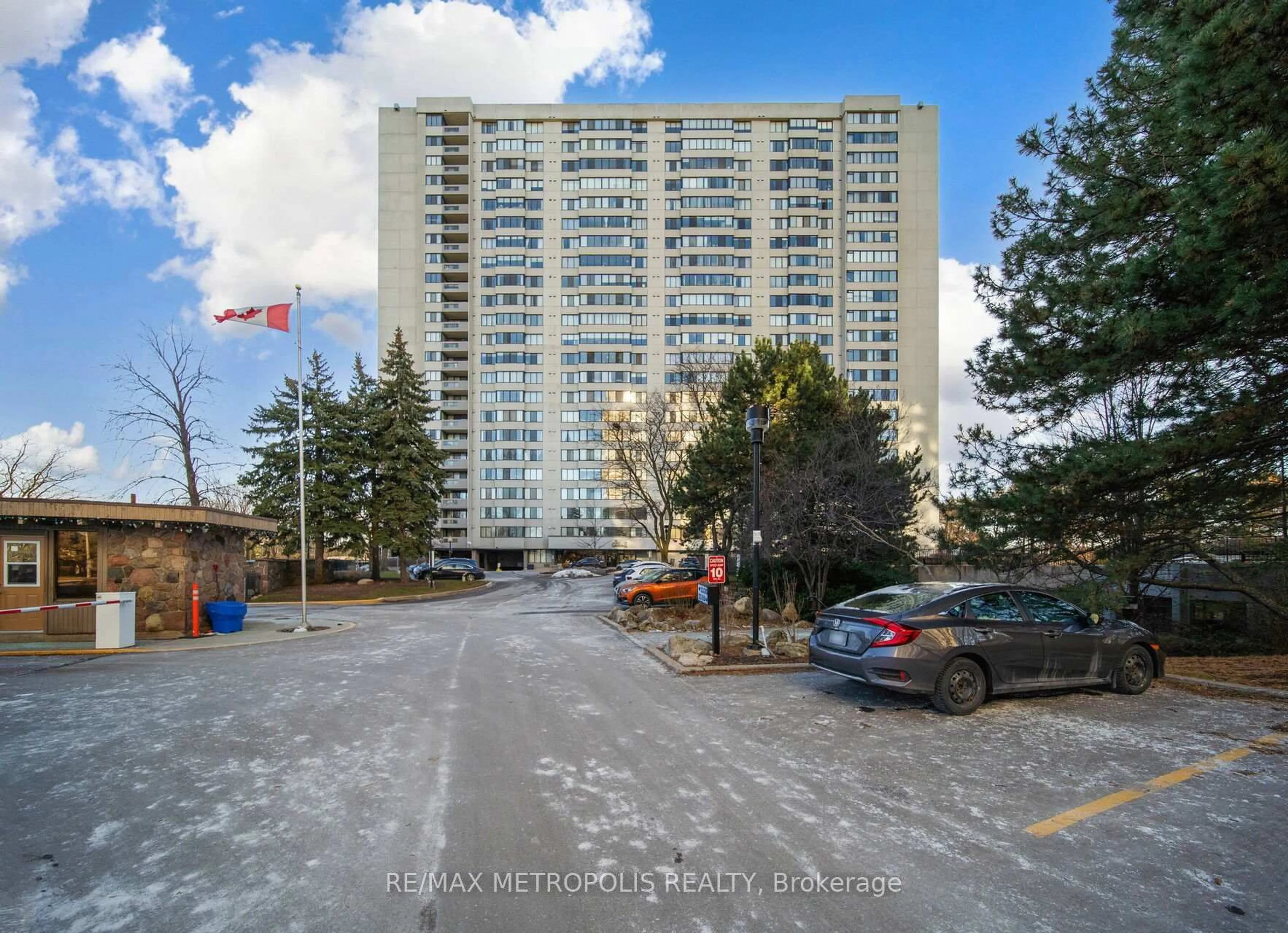 A pic from outside/outdoor area/front of a property/back of a property/a pic from drone, street for 2330 Bridletowne Circ #2212, Toronto Ontario M1W 3P6