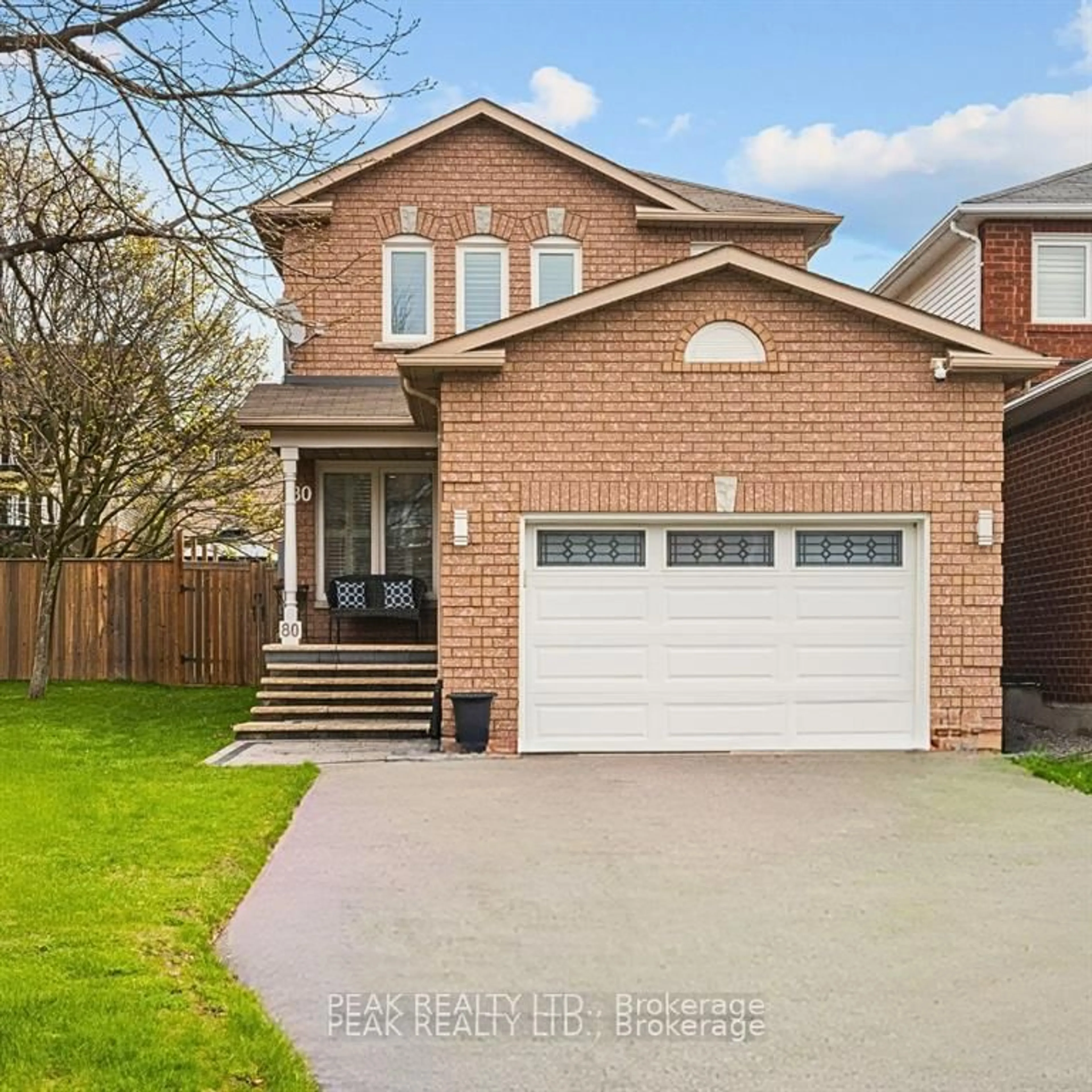 Home with brick exterior material, street for 80 Fry Cres, Clarington Ontario L1C 4Y3
