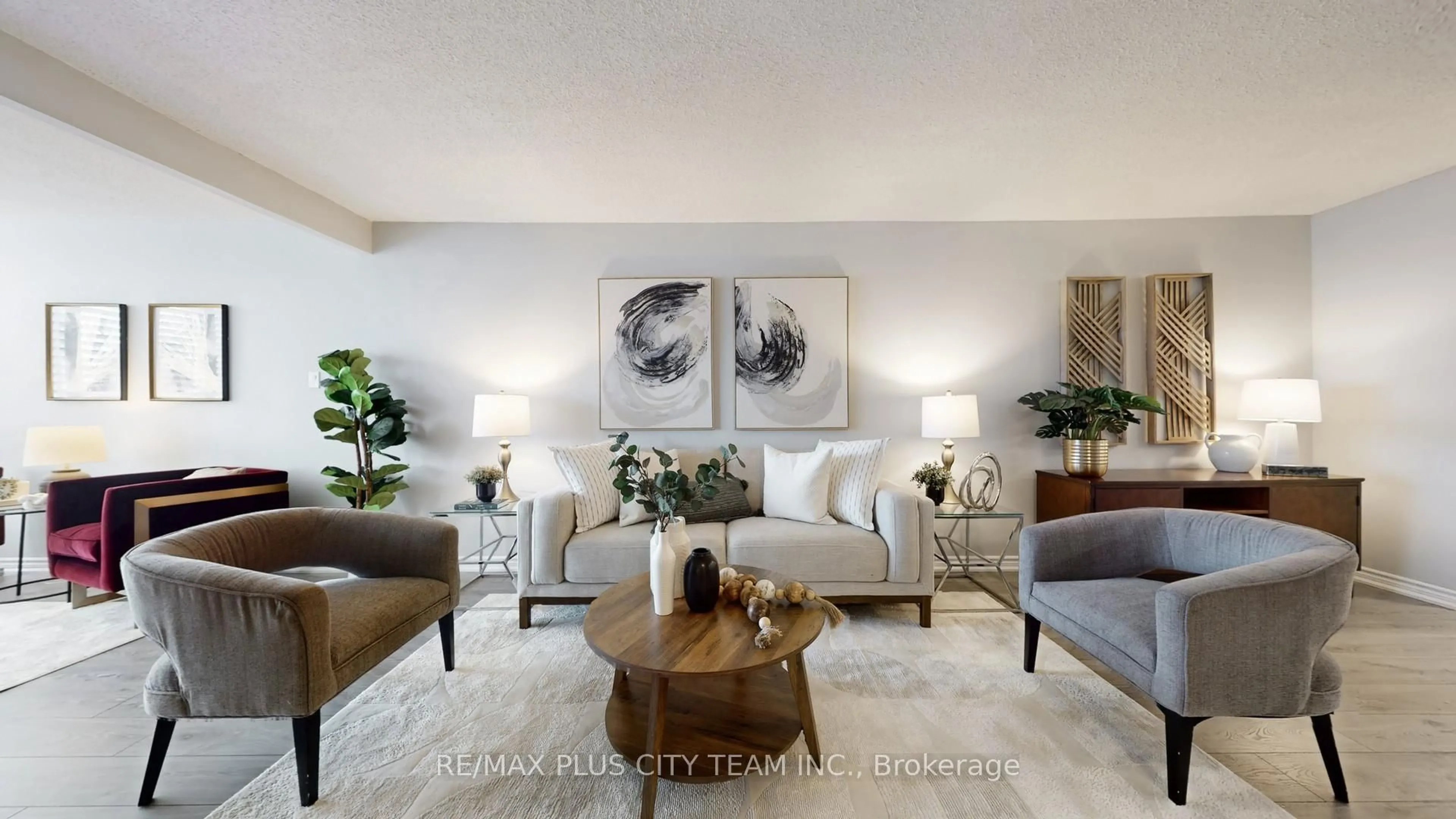 Living room with furniture, unknown for 1890 Valley Farm Rd #414, Pickering Ontario L1V 6B4