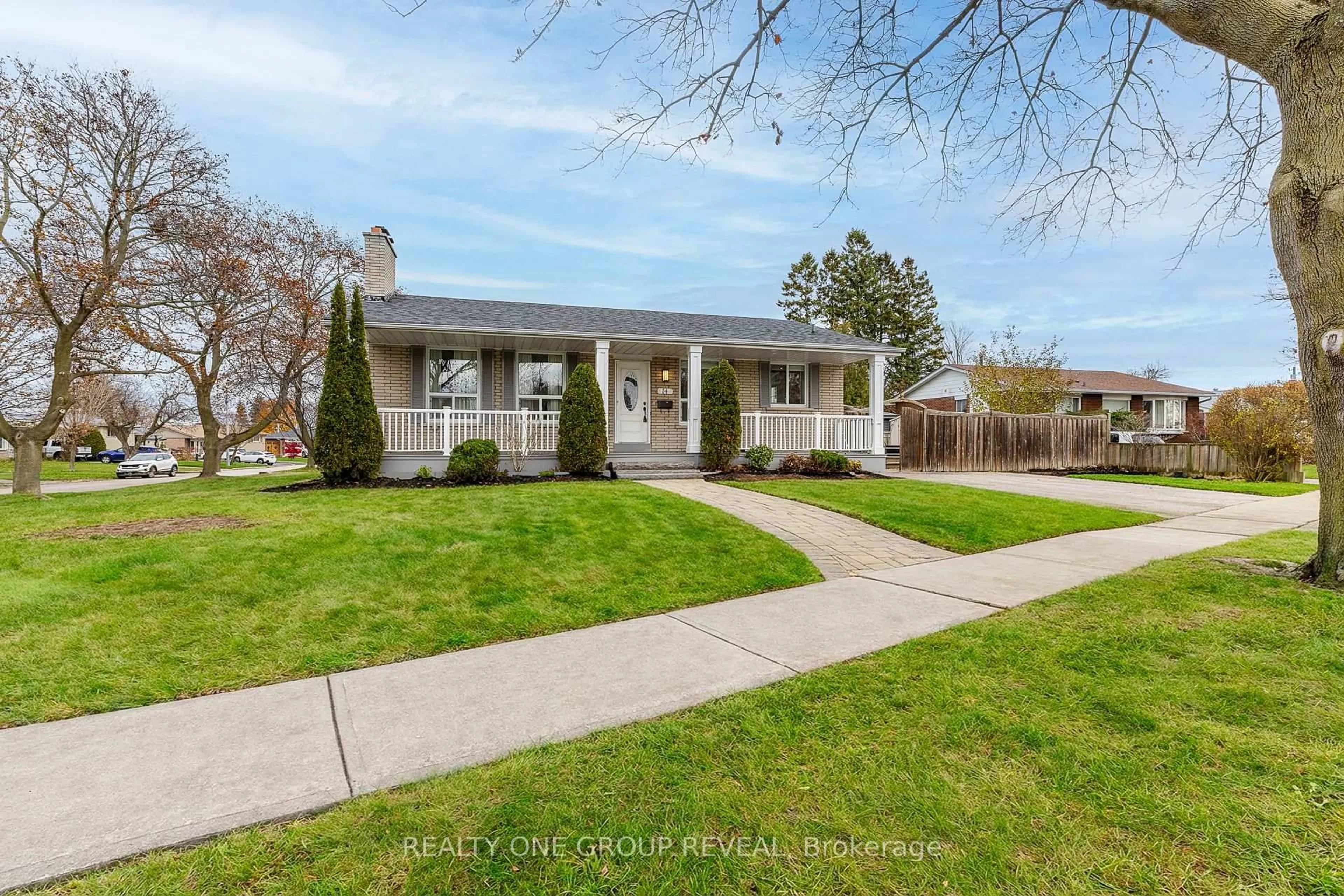 Home with vinyl exterior material, street for 14 Taylor Rd, Ajax Ontario L1S 2X4